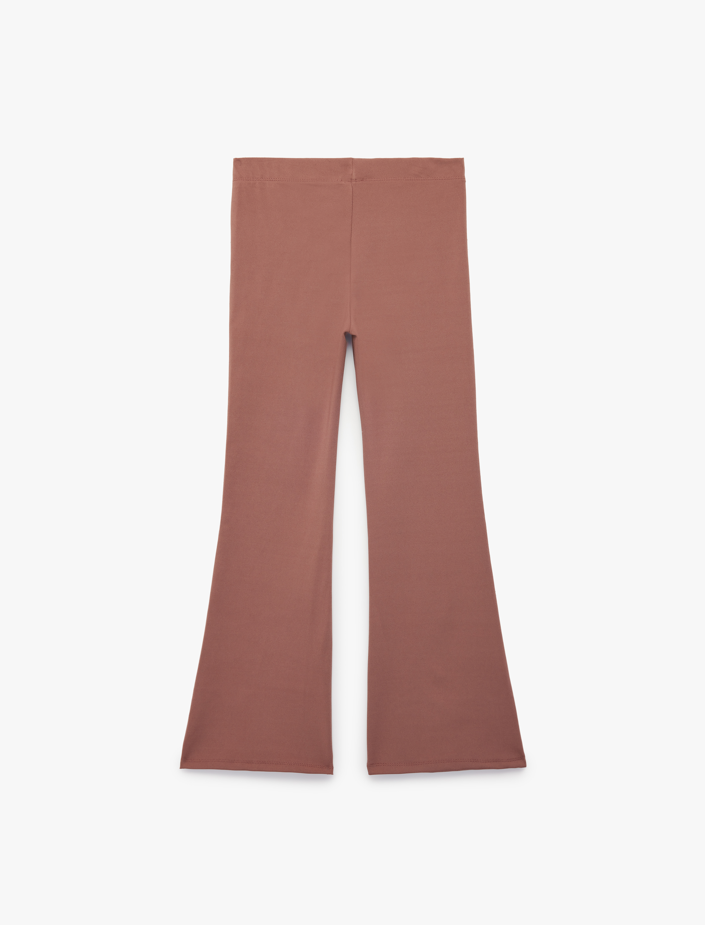  Kız Çocuk Beli Lastikli Slim Fit İspanyol Paça Tayt