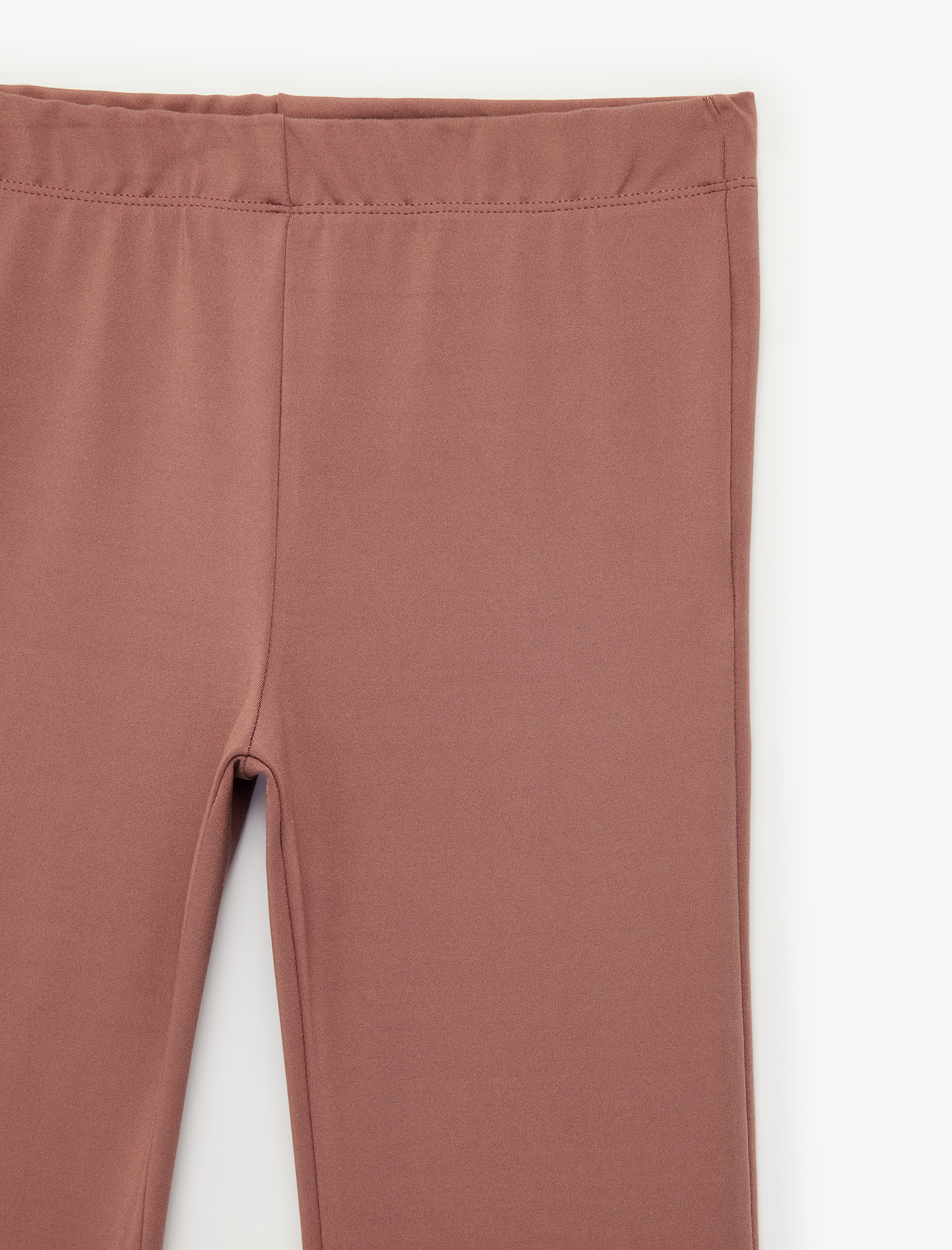  Kız Çocuk Beli Lastikli Slim Fit İspanyol Paça Tayt