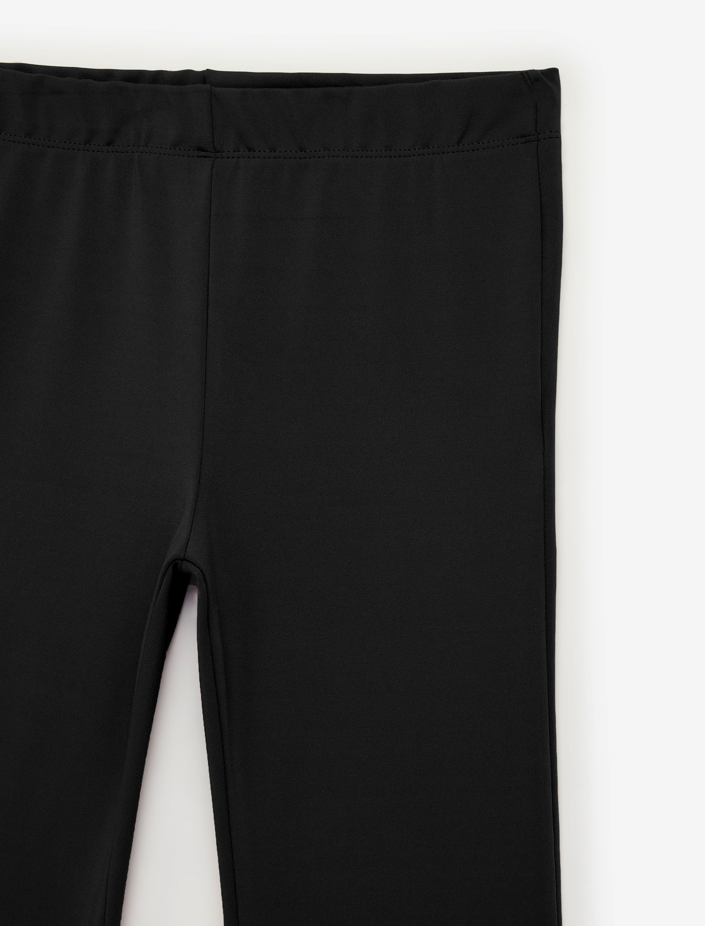  Kız Çocuk Beli Lastikli Slim Fit İspanyol Paça Tayt