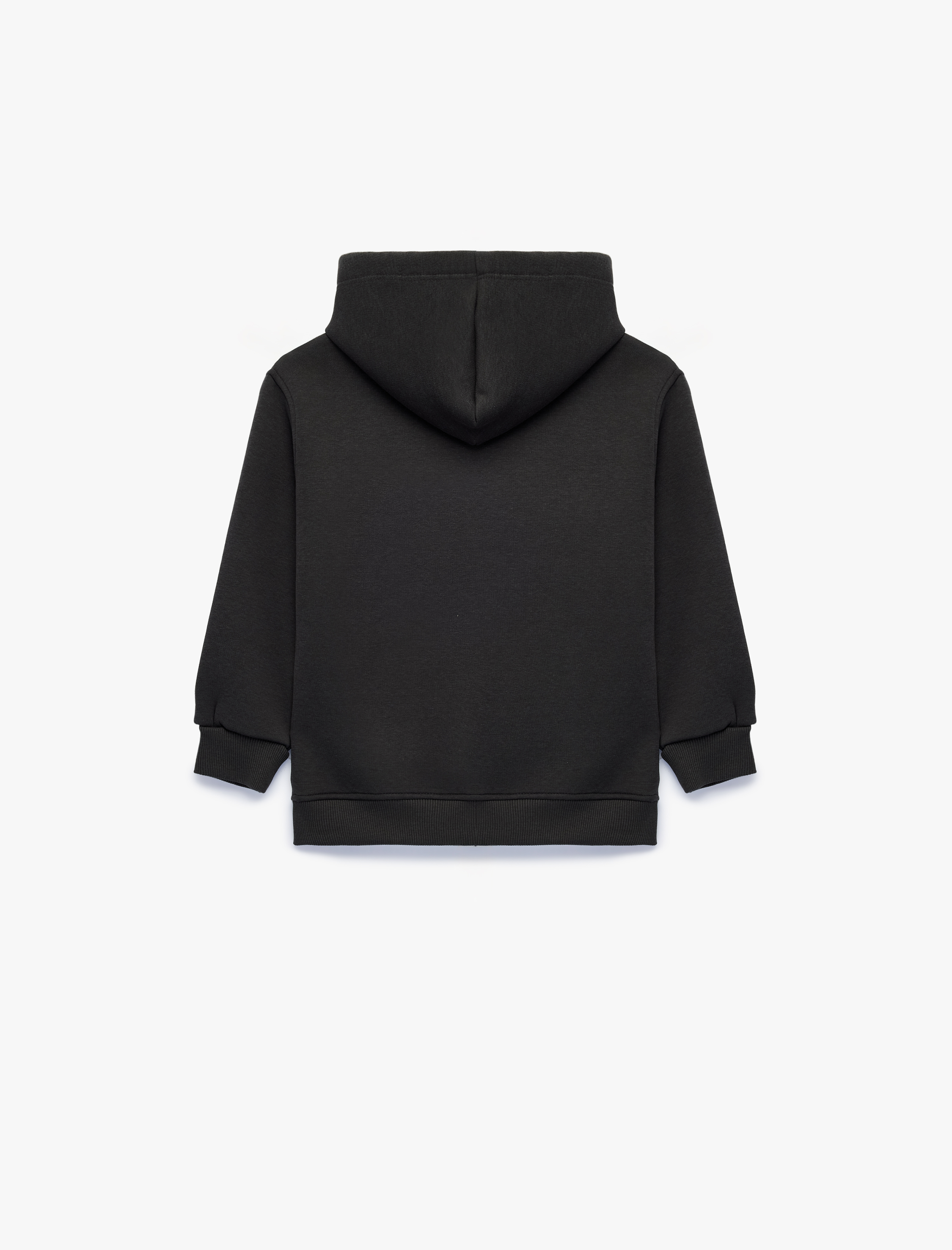  Erkek Çocuk Cepli Uzun Kollu Şardonlu Fermuarlı Kapşonlu Sweatshirt