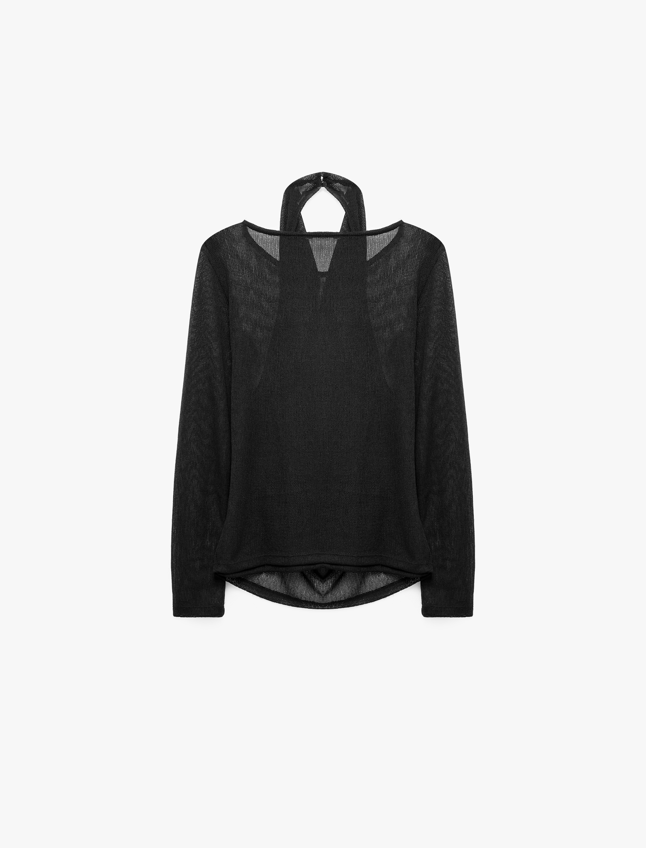   Slim Fit Drapeli Katmanlı Degaje Yaka Uzun Kollu Bluz