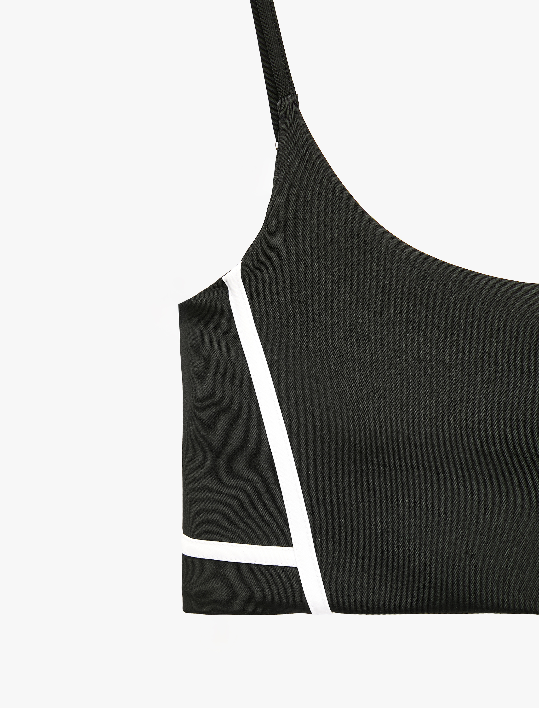   Slim Fit İp Askılı Uzun Kollu Biyeli Sporcu Sütyeni