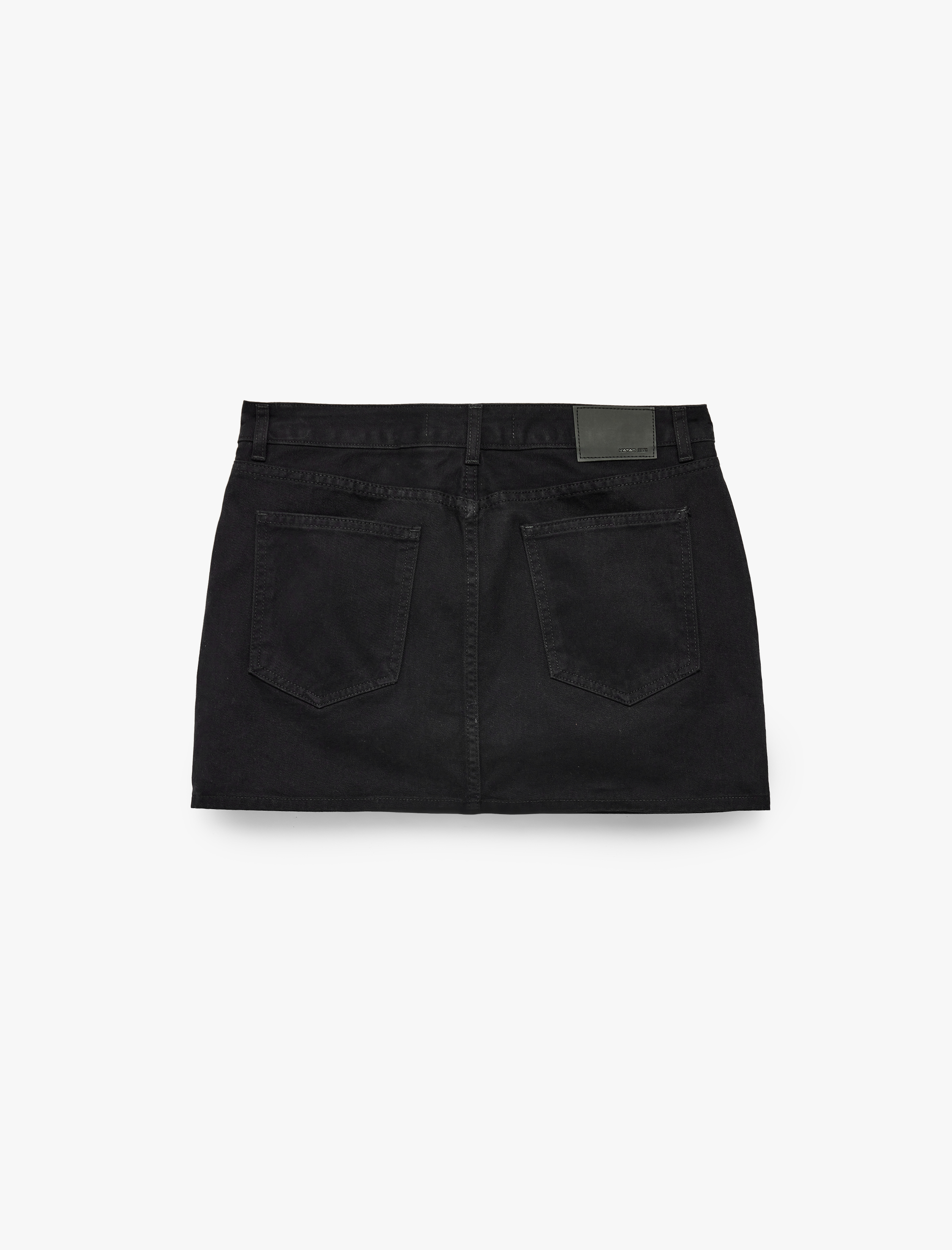   Pamuklu Normal Bel Cepli Mini Denim Şort Etek