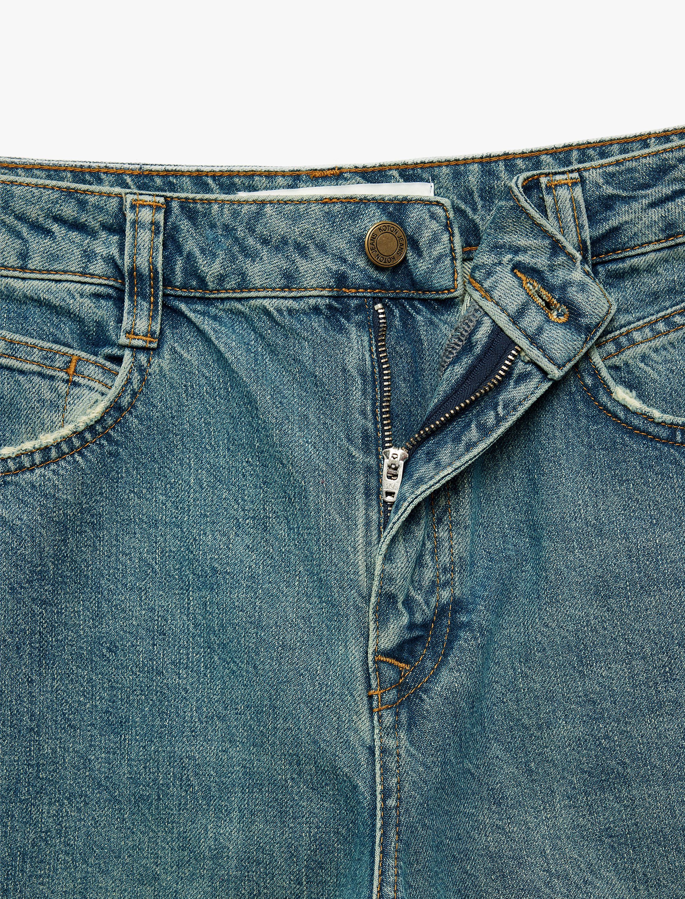   Cepli Rahat Kalıp Pamuklu Düz Paça Balon Fit Barrel Denim Pantolon - Barrel Jeans