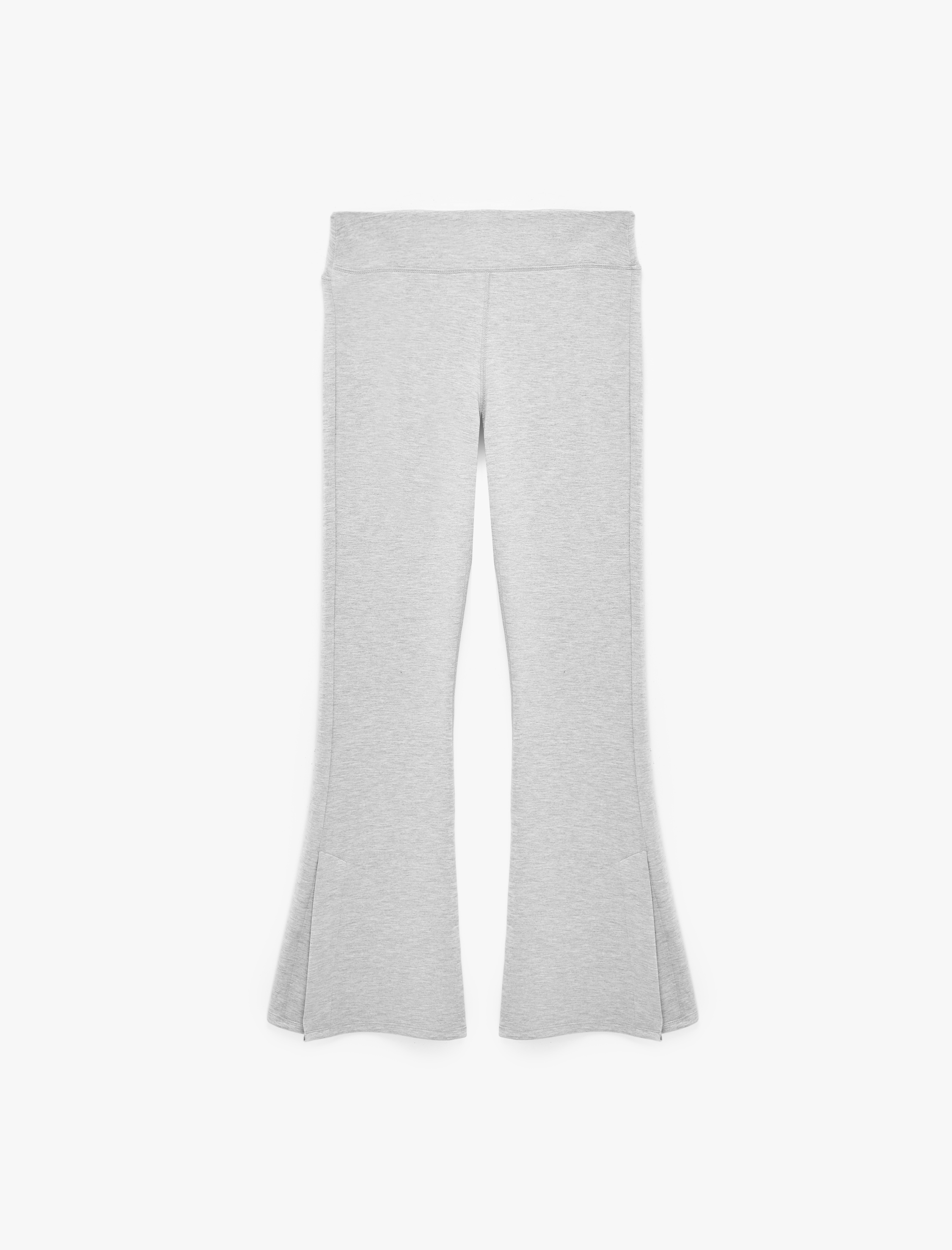   Modal Kumaş Slim Fit İspanyol Paça Yırtmaçlı Tayt