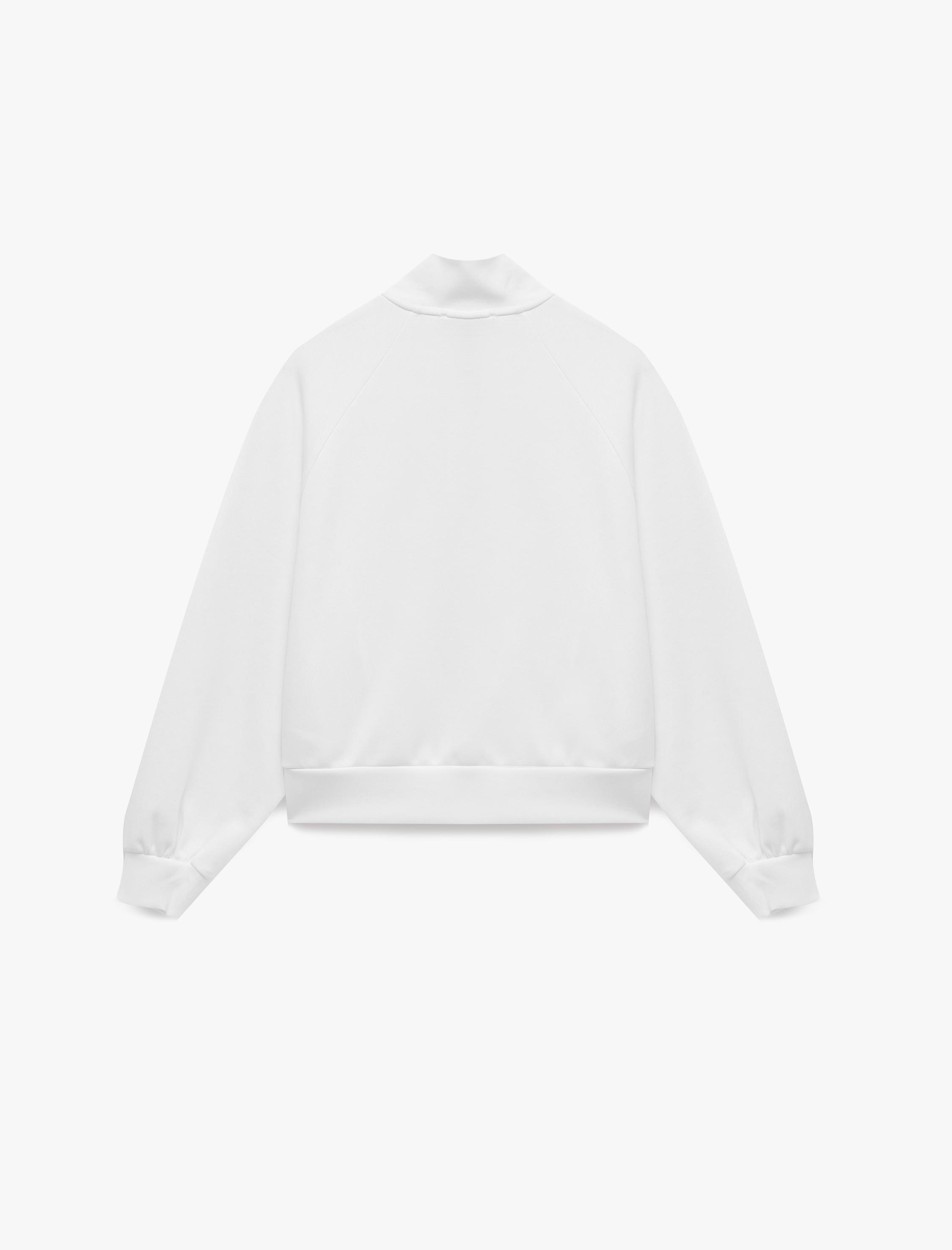   Modal Kumaş Regular Fit Uzun Kollu Dik Yaka Yarım Fermuarlı Sweatshirt