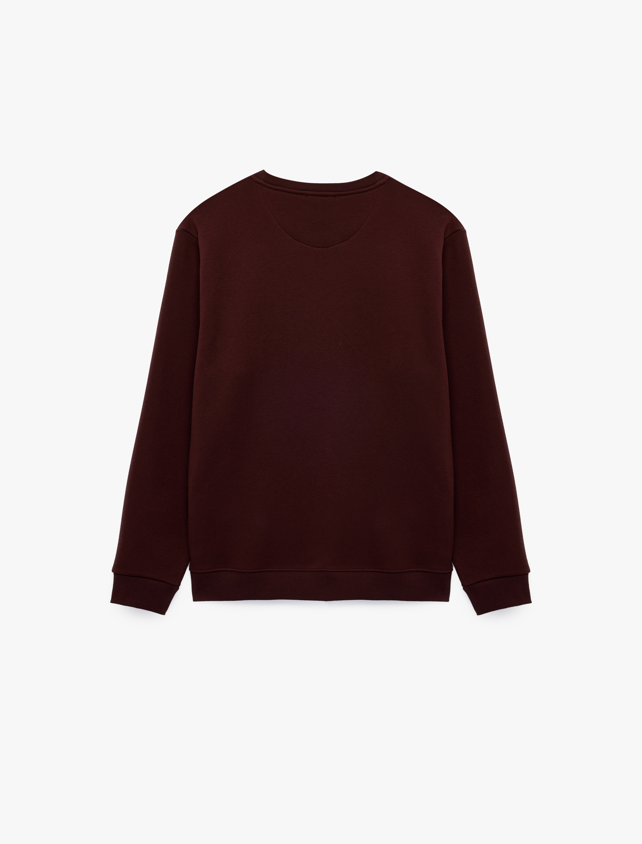   Şardonlu Regular Fit Bisiklet Yaka Uzun Kollu Baskılı Sweatshirt