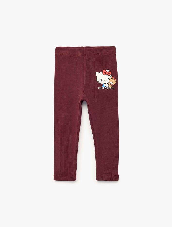 Kız Bebek Hello Kitty Baskılı Pamuklu Kaşkorse Lisanslı Tayt
