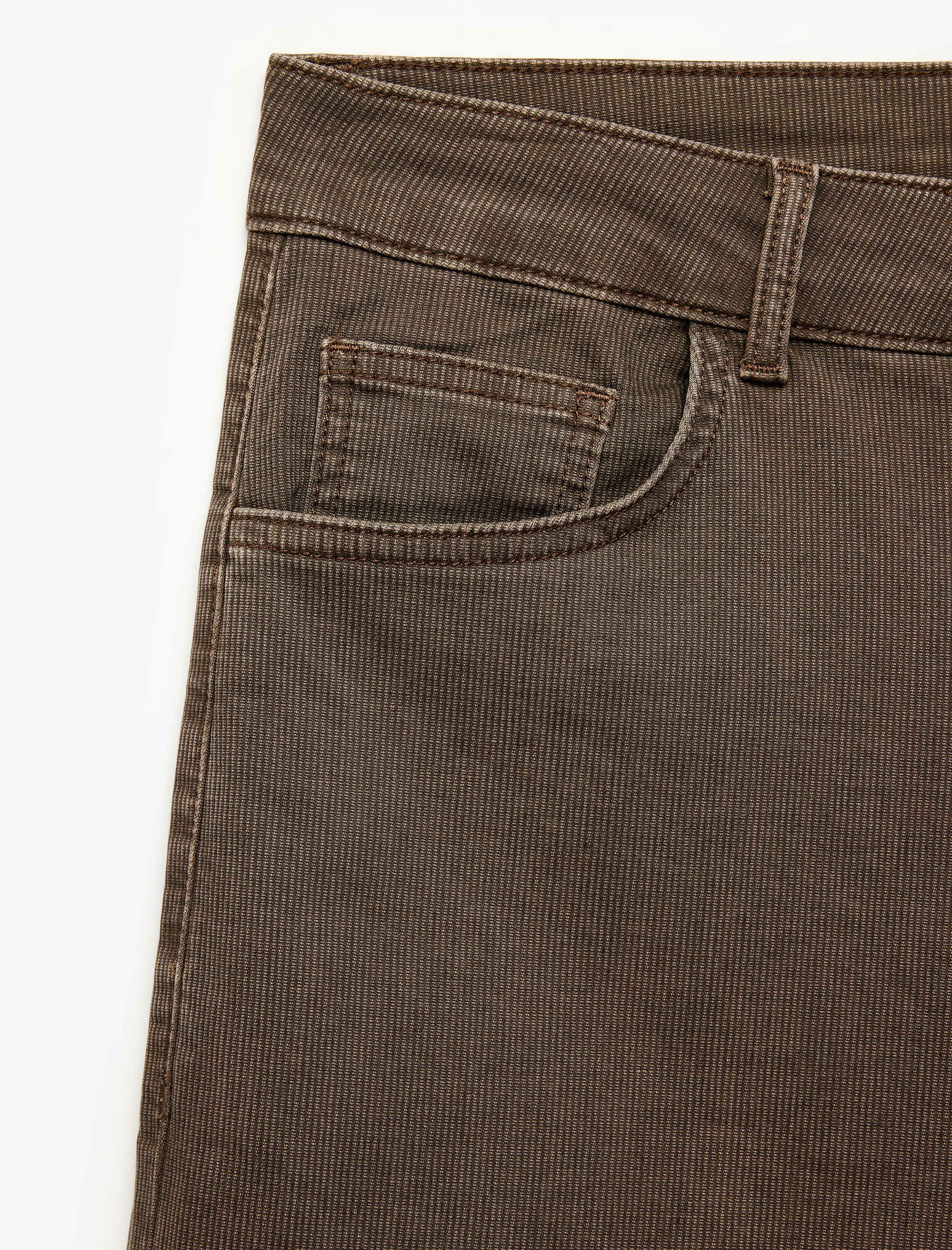   Normal Bel Cepli Pamuklu Tapered Pantolon