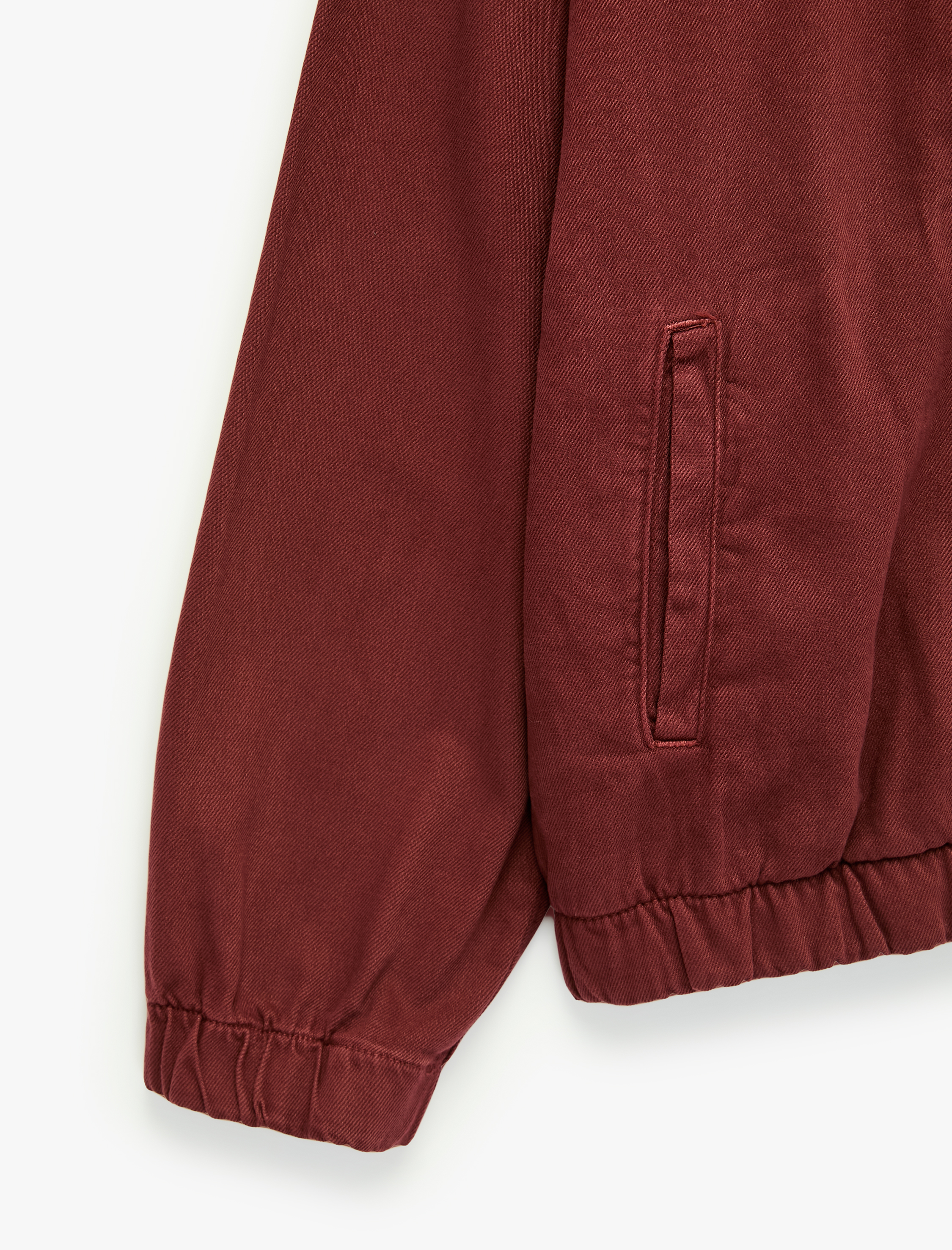   Pamuklu Uzun Kollu Fermuarlı Oversize Kapşonlu Jean Ceket