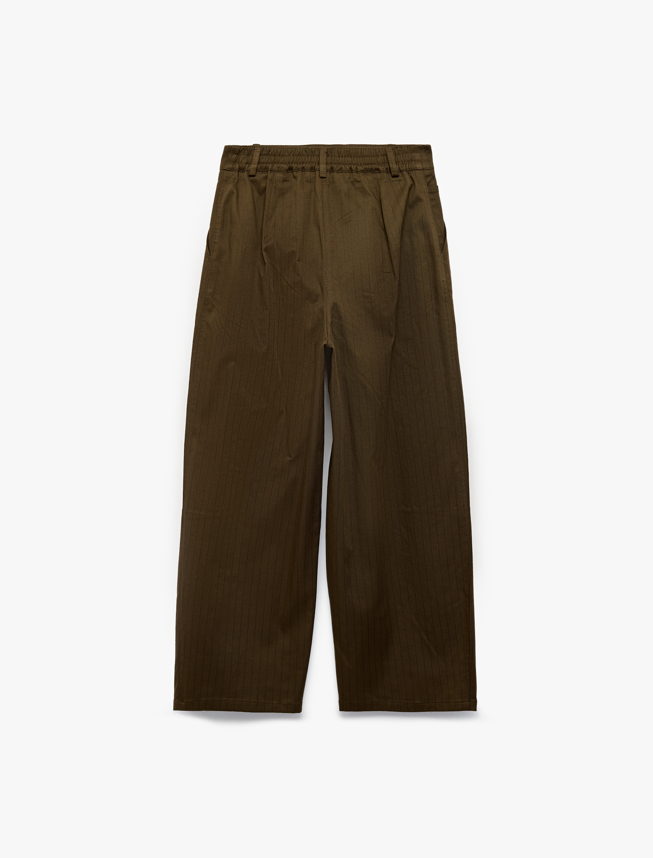   Cepli Bol Kesim Pileli Gabardin Barrel Pantolon