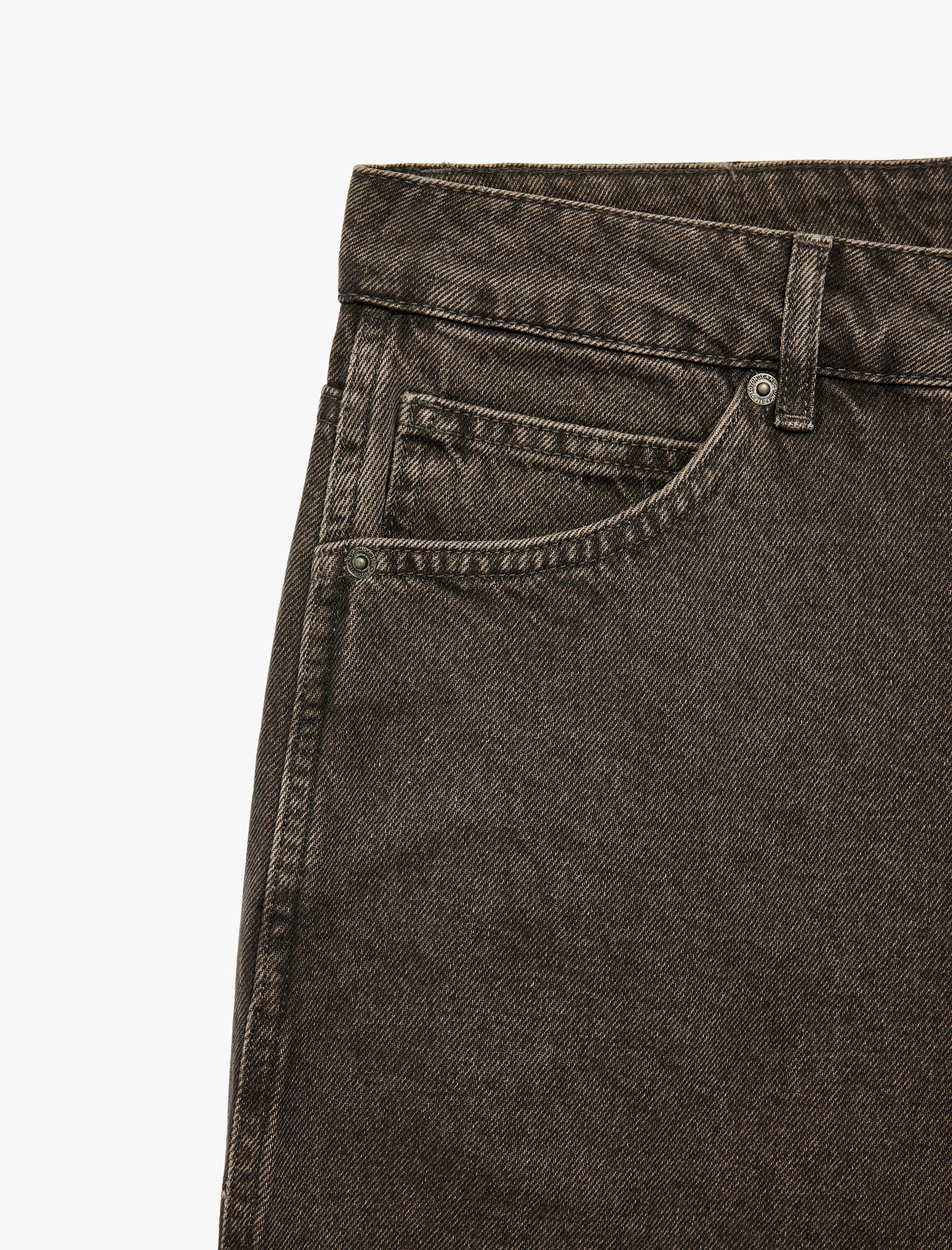   Pamuklu Normal Bel Vintage Straight Fit Jean Pantolon