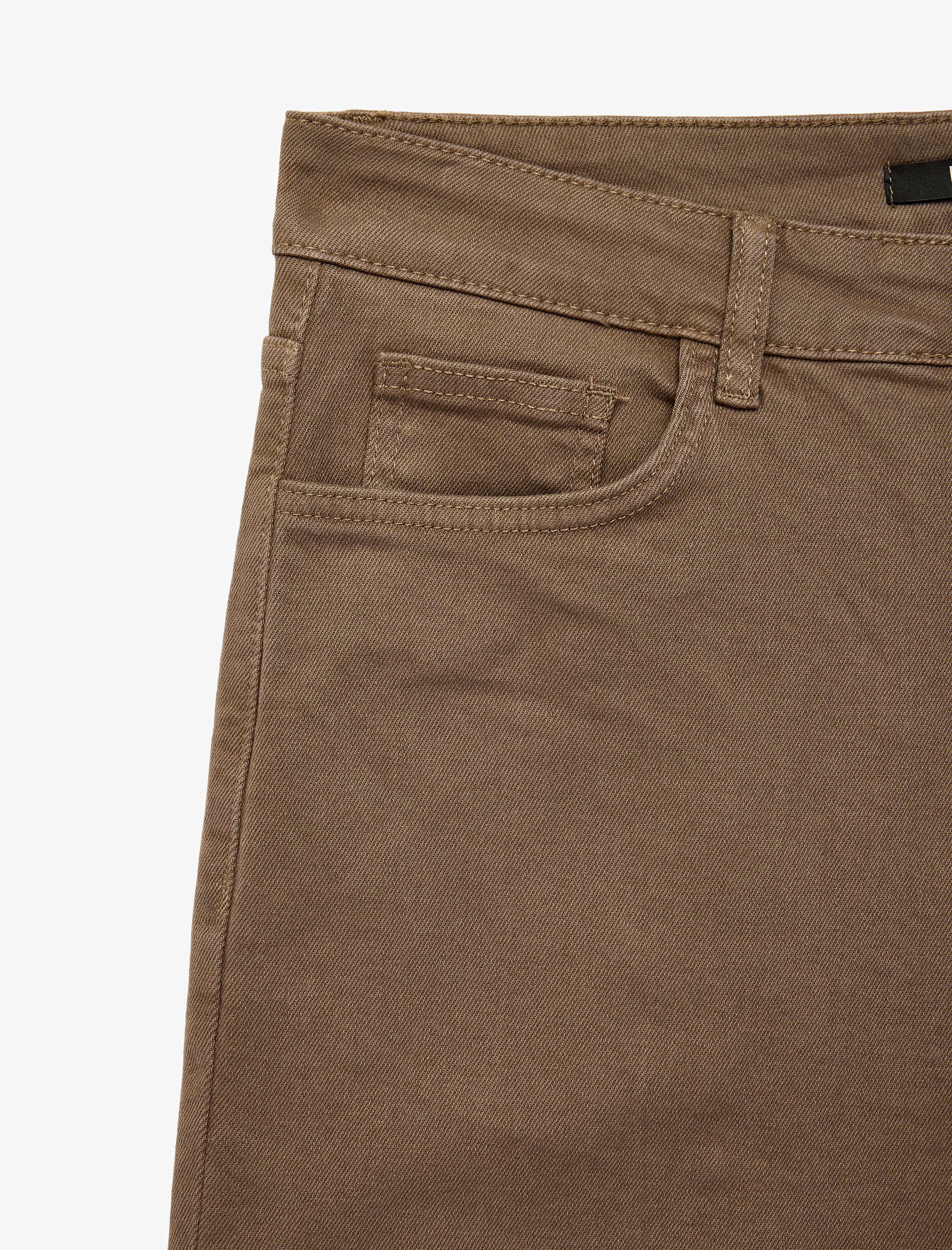   Pamuklu Cepli Düğmeli Slim Fit Pantolon