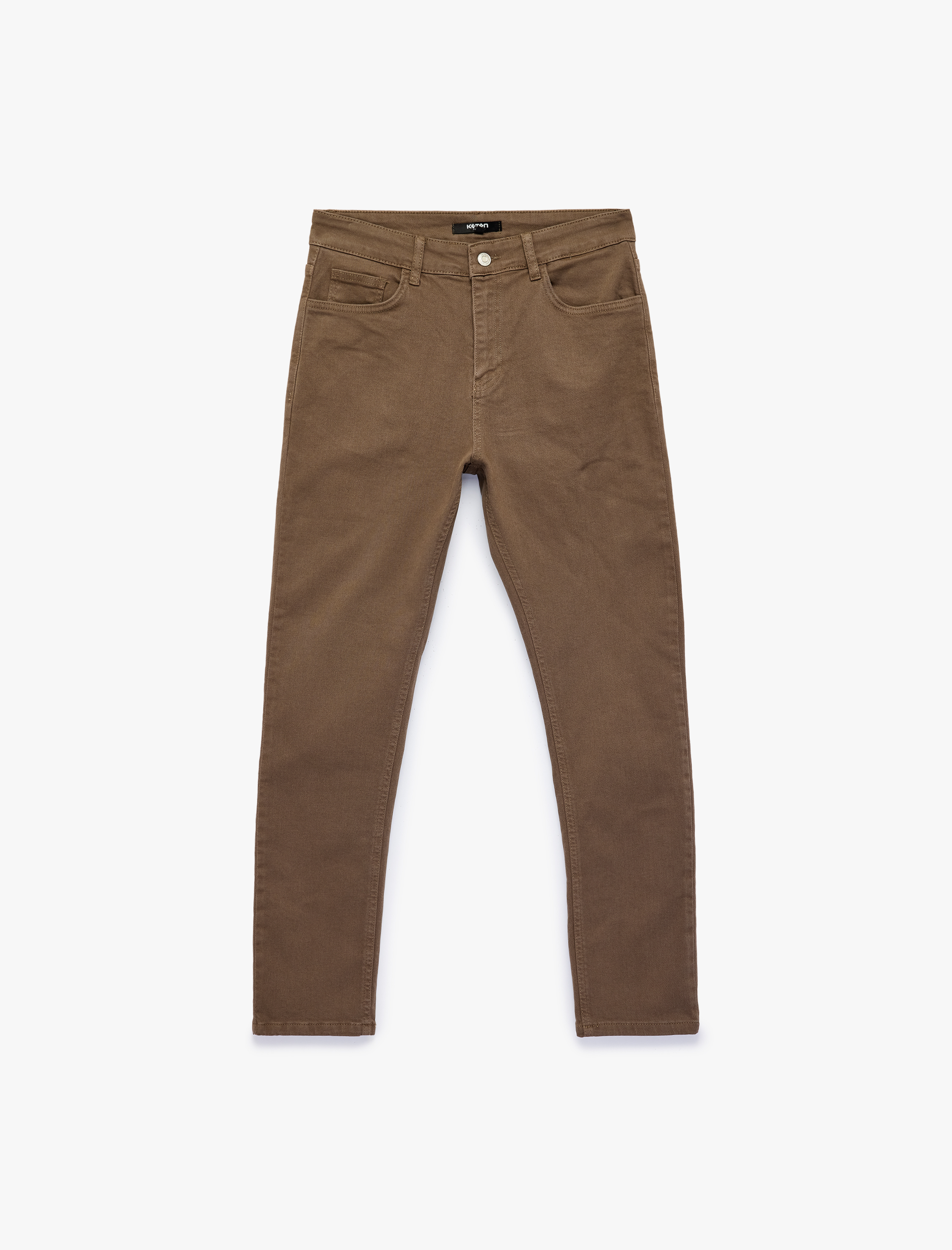   Pamuklu Cepli Düğmeli Slim Fit Pantolon