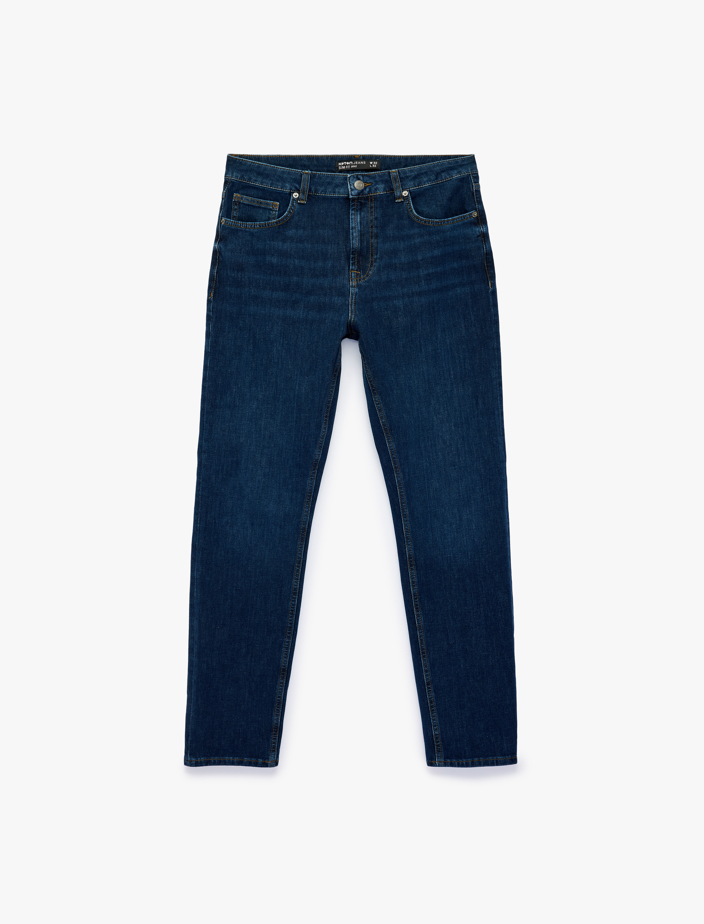   Pamuklu 5 Cepli Normal Bel Slim Fit Jean Pantolon - Brad Jean