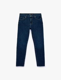 Pamuklu 5 Cepli Normal Bel Slim Fit Jean Pantolon - Brad Jean