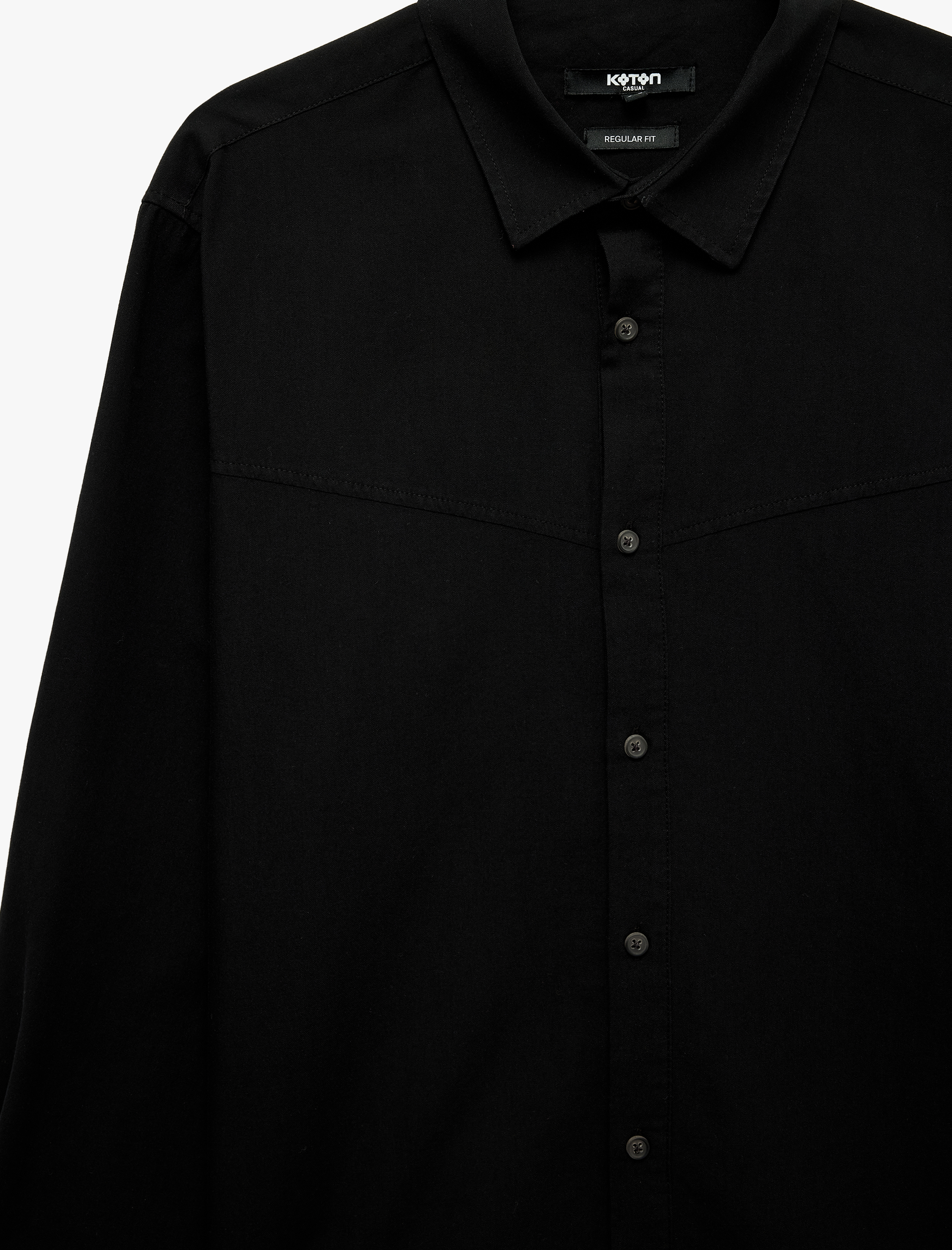   Regular Fit Klasik Yaka Düğmeli Pamuklu Uzun Kollu Oxford Gömlek
