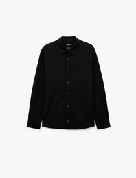 Regular Fit Klasik Yaka Düğmeli Pamuklu Uzun Kollu Oxford Gömlek