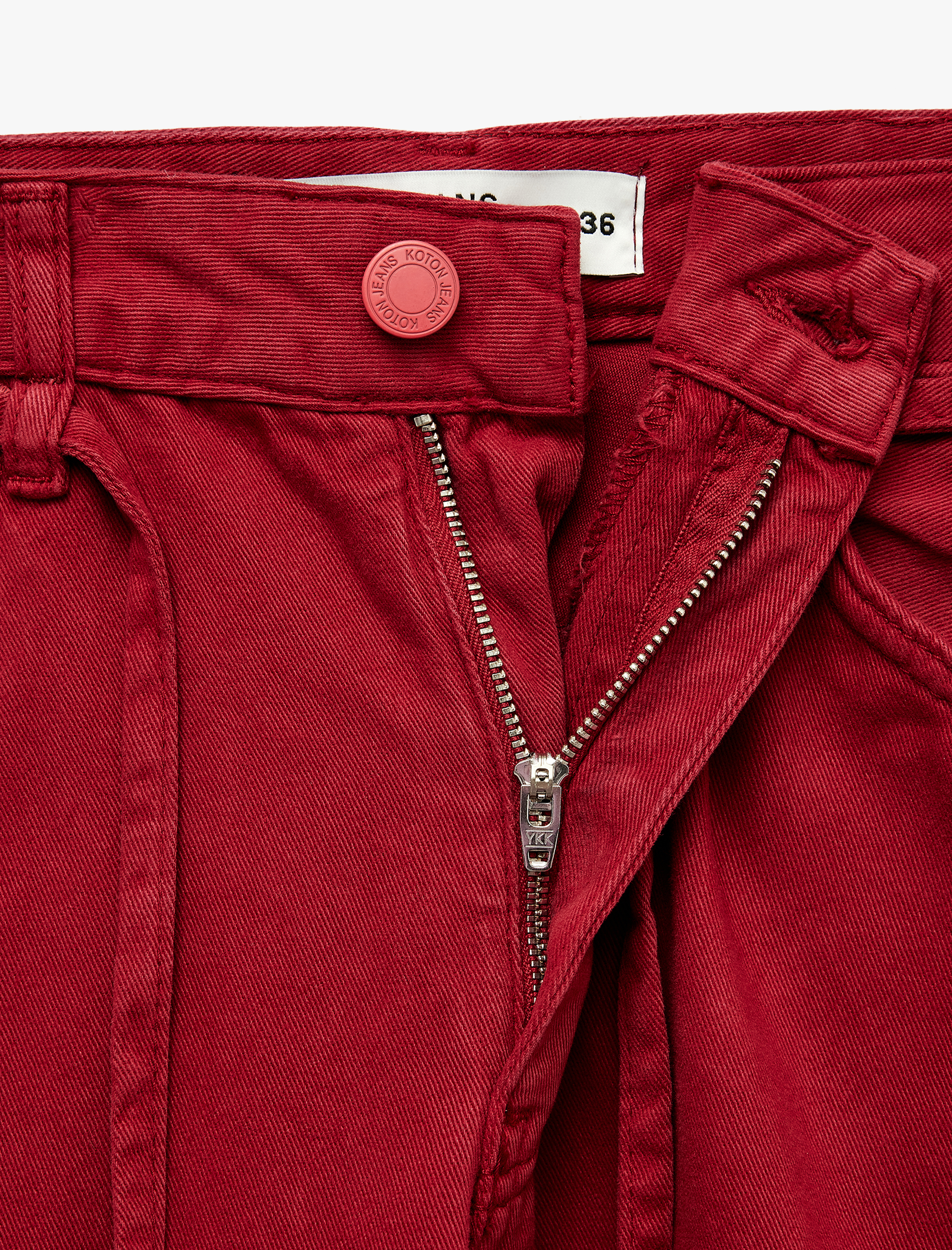   Kemerli Cepli Normal Bel Rahat Kalıp Balon Fit Barrel Pantolon - Barrel Jeans