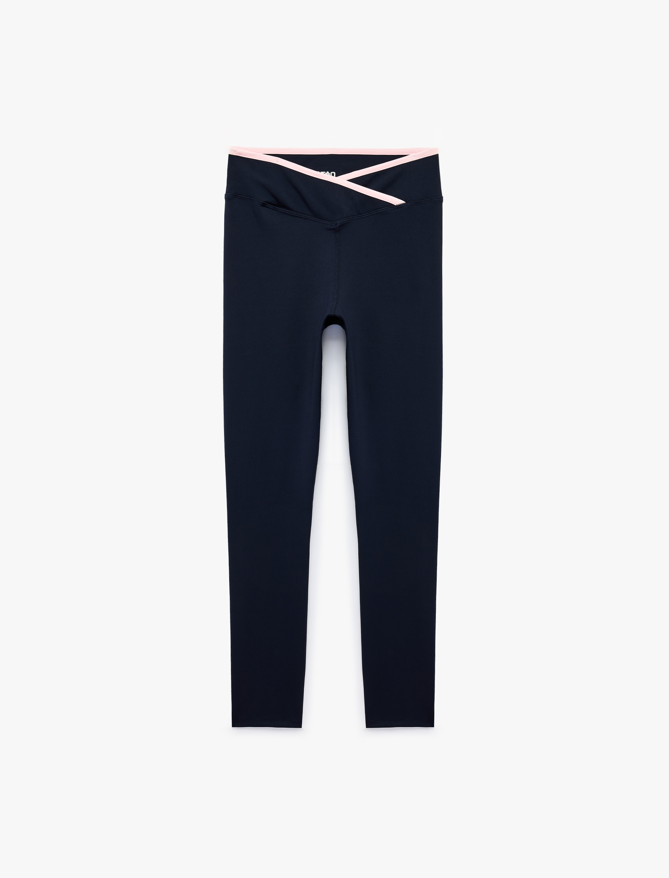  Yüksek Bel Kemer Detaylı Biyeli Slim Fit Spor Tayt