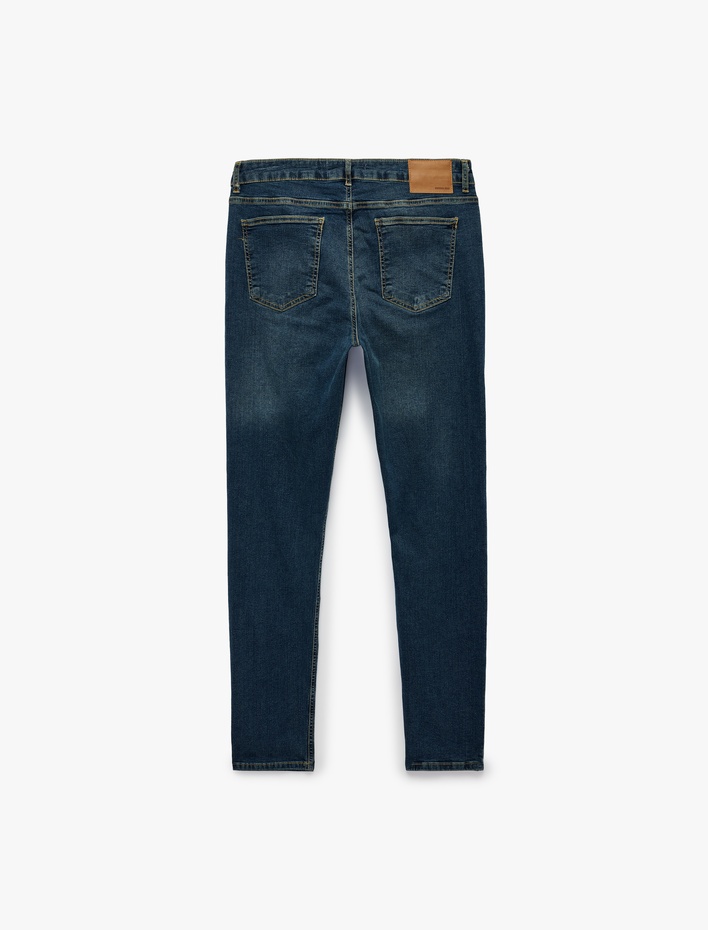  Normal Bel Cepli Pamuklu Skinny Fit Jean Pantolon - Michael Jean