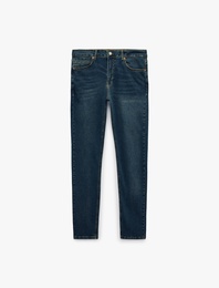 Normal Bel Cepli Pamuklu Skinny Fit Jean Pantolon - Michael Jean