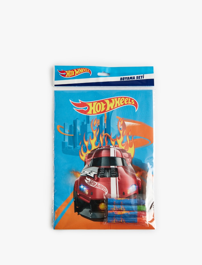 Kadın Hot Wheels Lisanslı 4’lü Keçeli Kalemli ve Defterli Boyama Seti