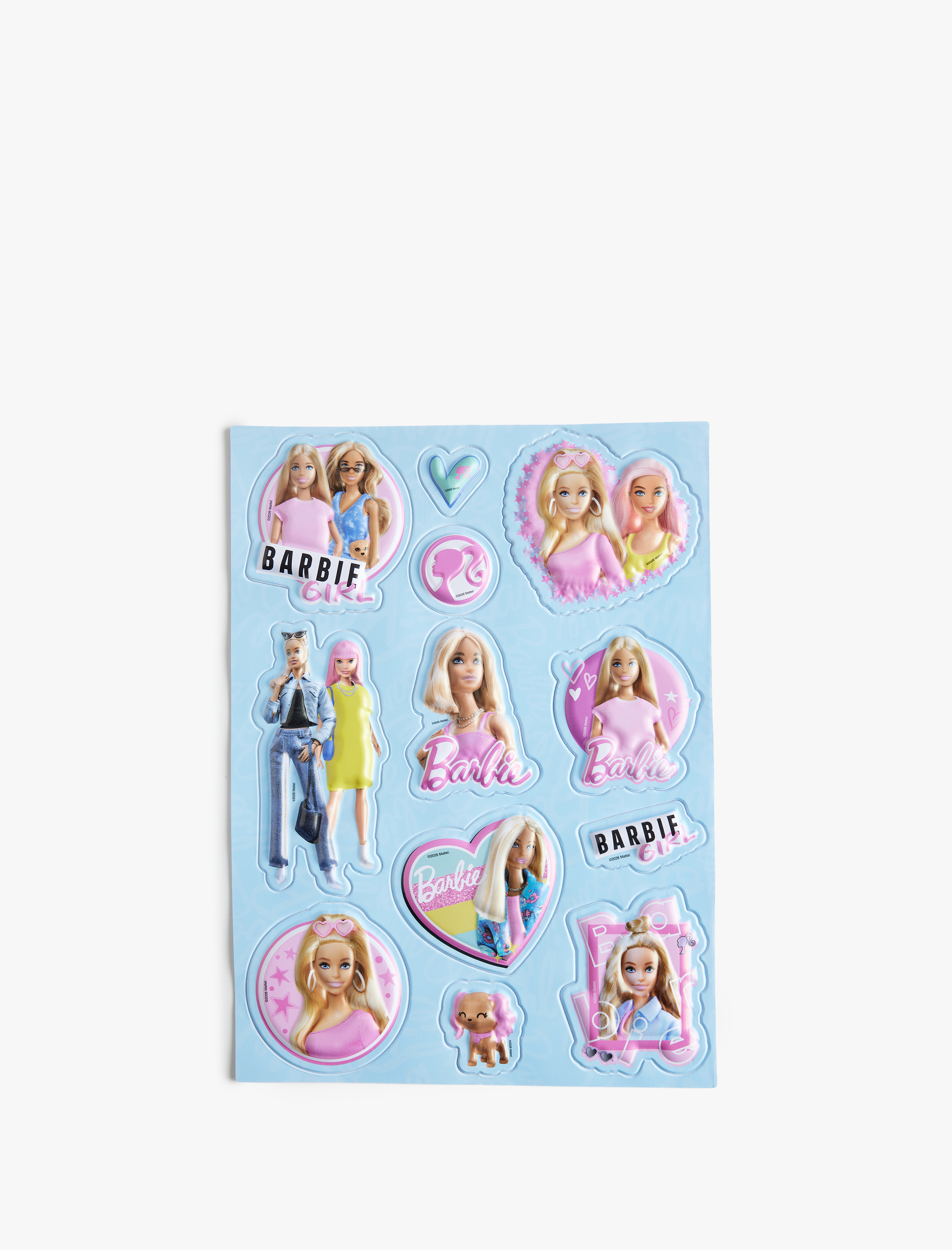  Kadın Barbie Lisanslı Sticker Seti