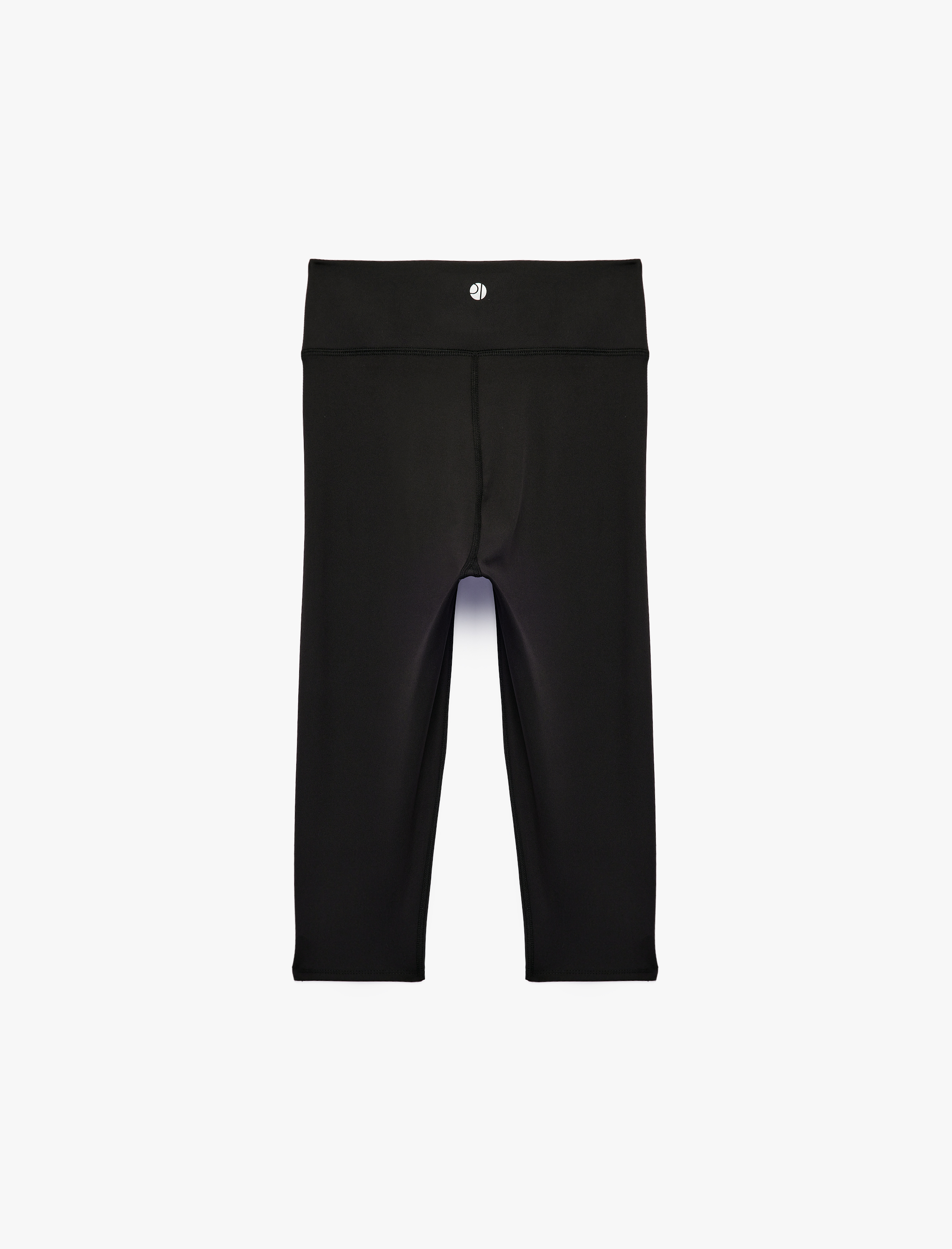   Yüksek Bel Slim Fit Yırtmaçlı Diz Altı Spor Tayt
