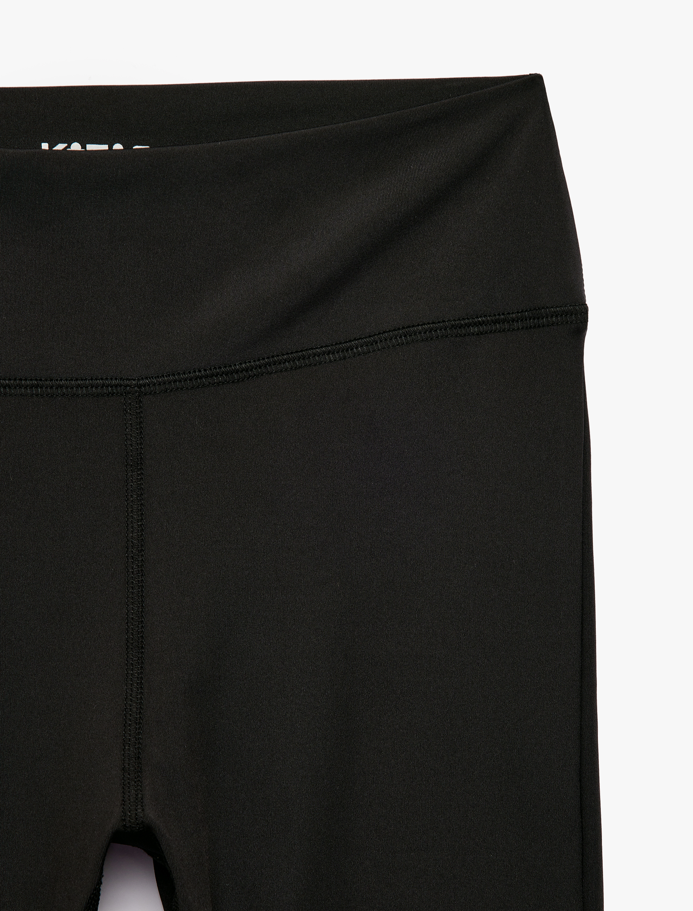   Yüksek Bel Slim Fit Yırtmaçlı Diz Altı Spor Tayt