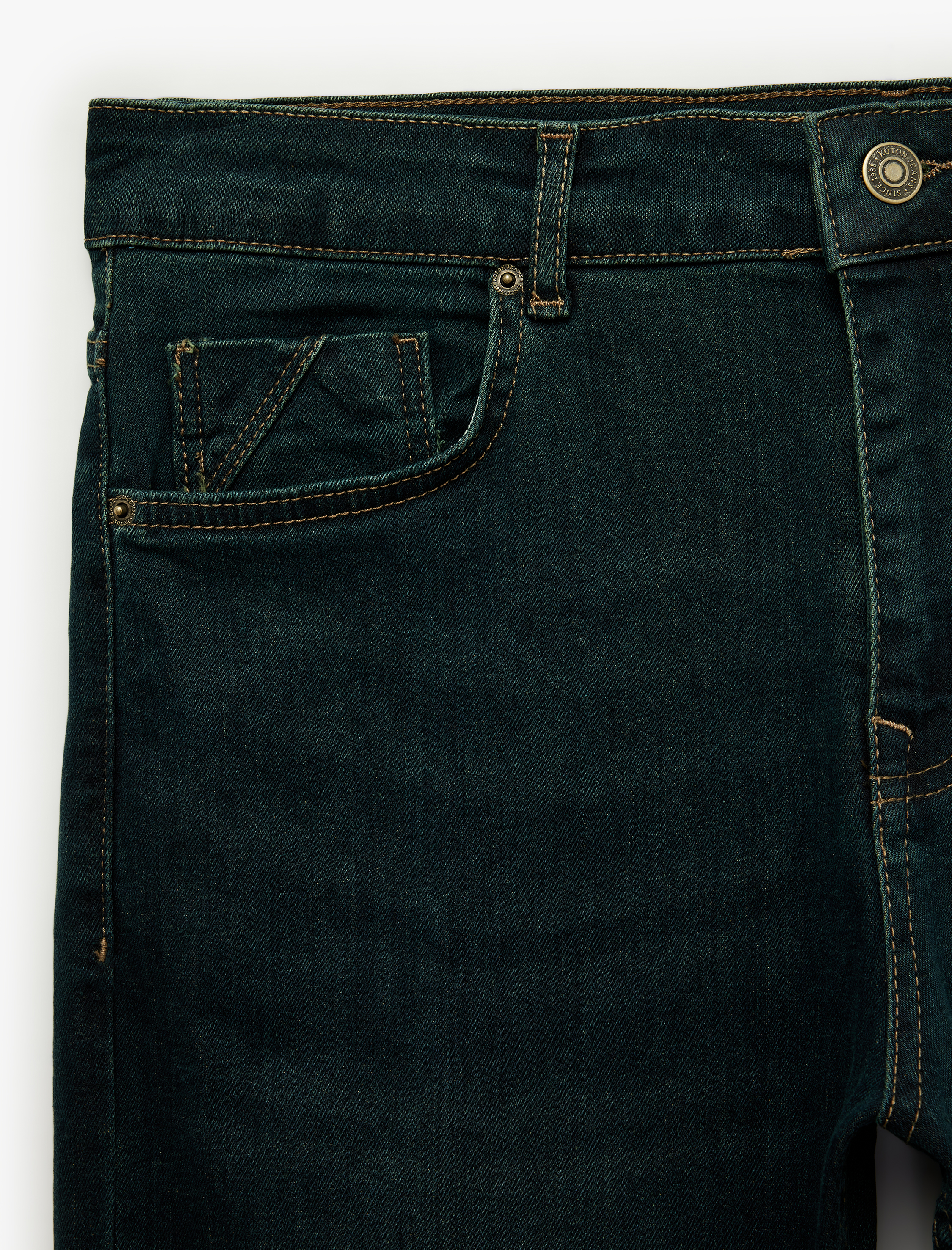   Pamuklu Cepli Normal Bel Slim Fit Jean Pantolon - Brad Jean