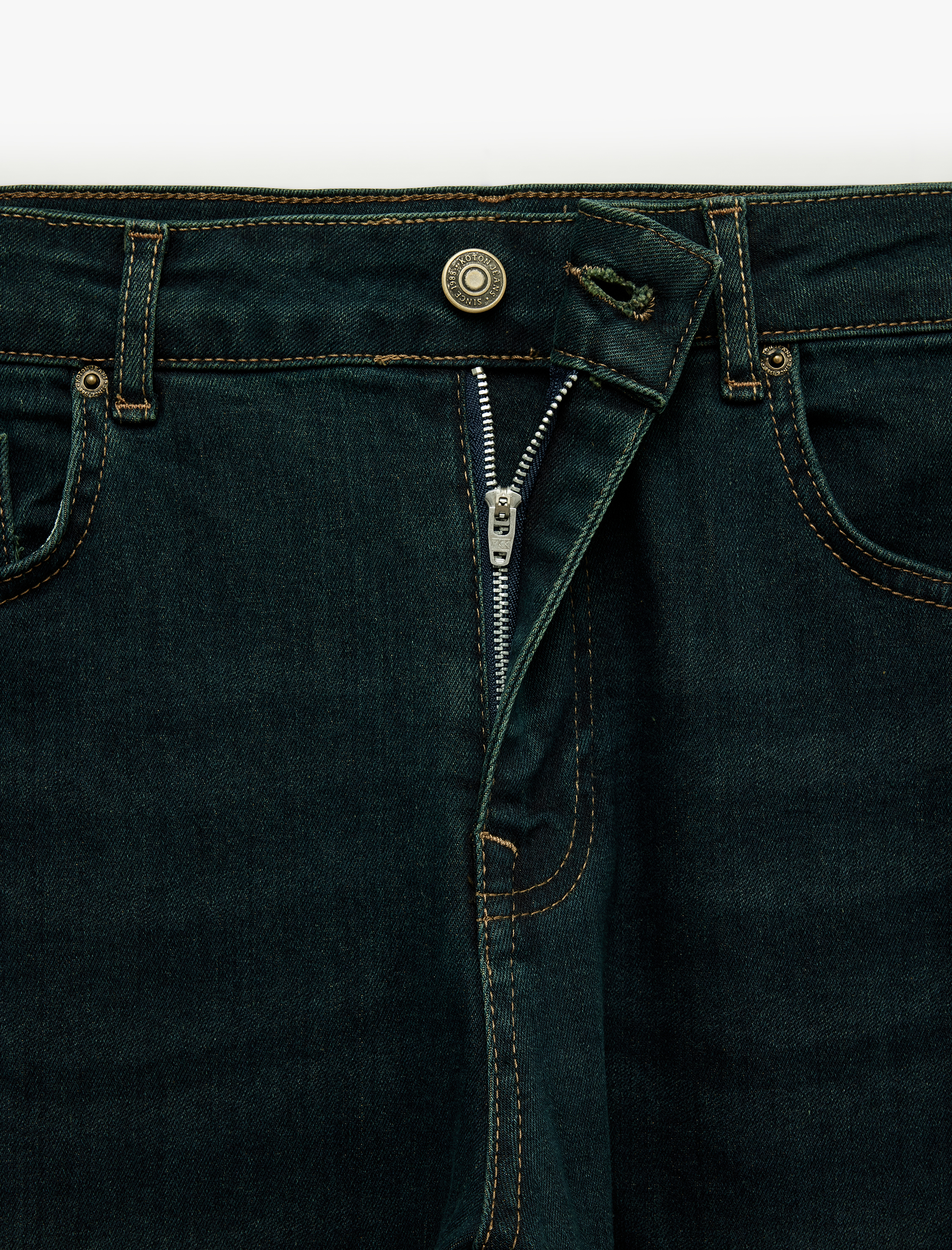   Pamuklu Cepli Normal Bel Slim Fit Jean Pantolon - Brad Jean