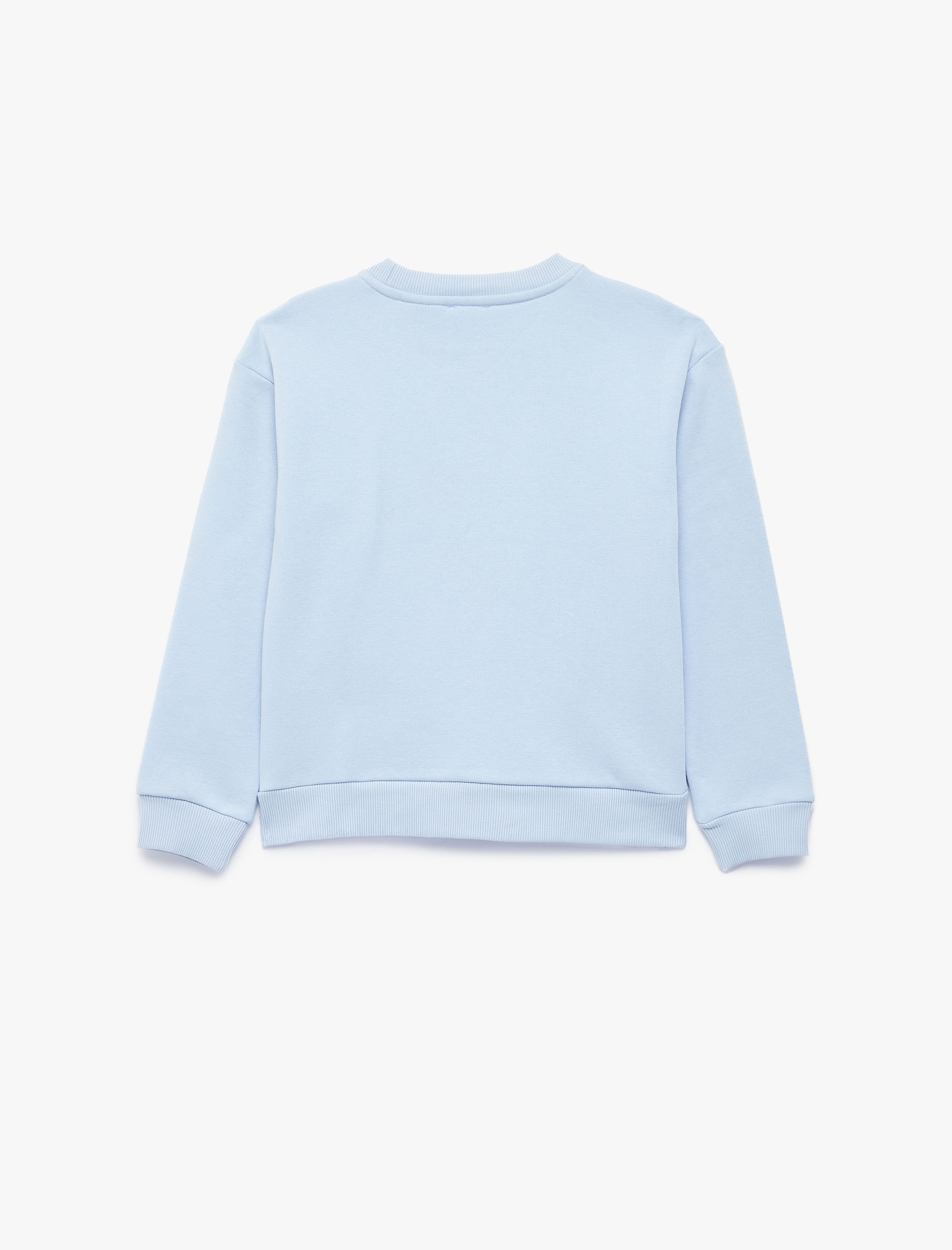  Kız Çocuk Kuromi Baskılı Şardonlu Uzun Kollu Bisiklet Yaka Lisanslı Sweatshirt