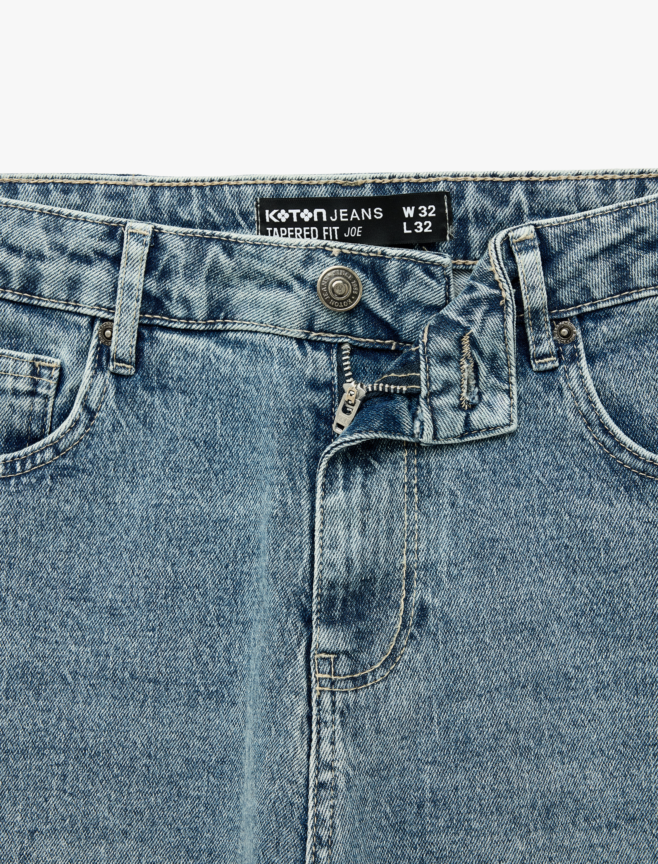   Regular Fit Normal Bel Pamuklu Tapered Jean Pantolon - Joe Jean