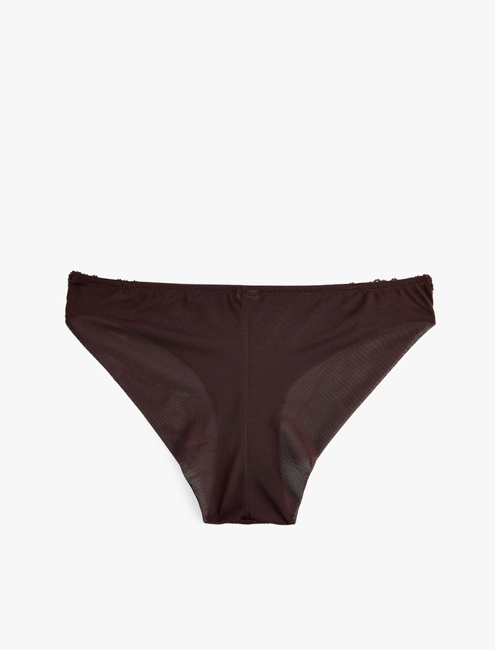  Normal Bel Rahat Kalıp Dantelli Brief Külot