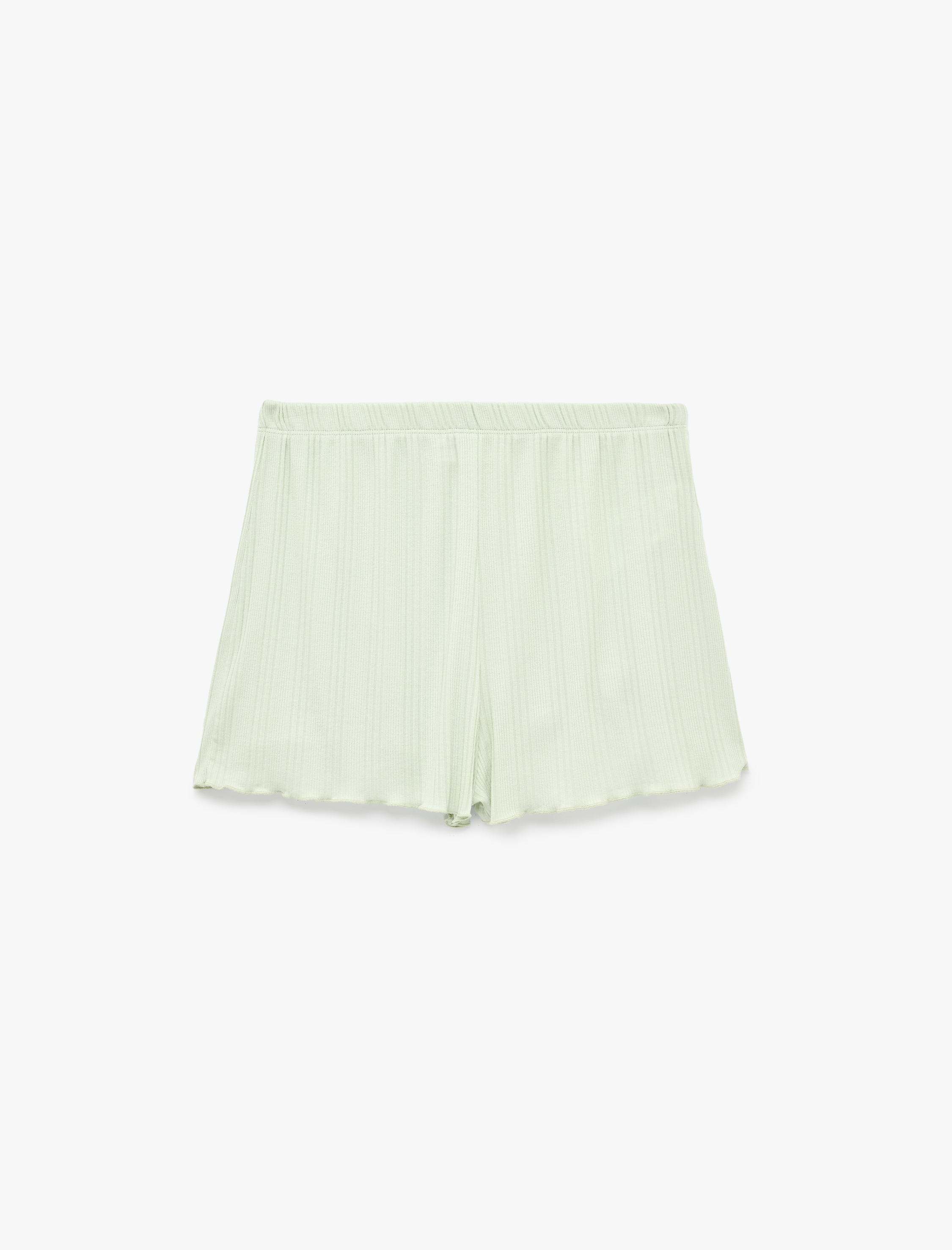   Beli Lastikli Modal Kumaş Kaşkorse Şort Pijama Altı