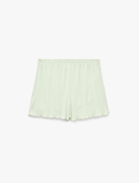 Beli Lastikli Modal Kumaş Kaşkorse Şort Pijama Altı