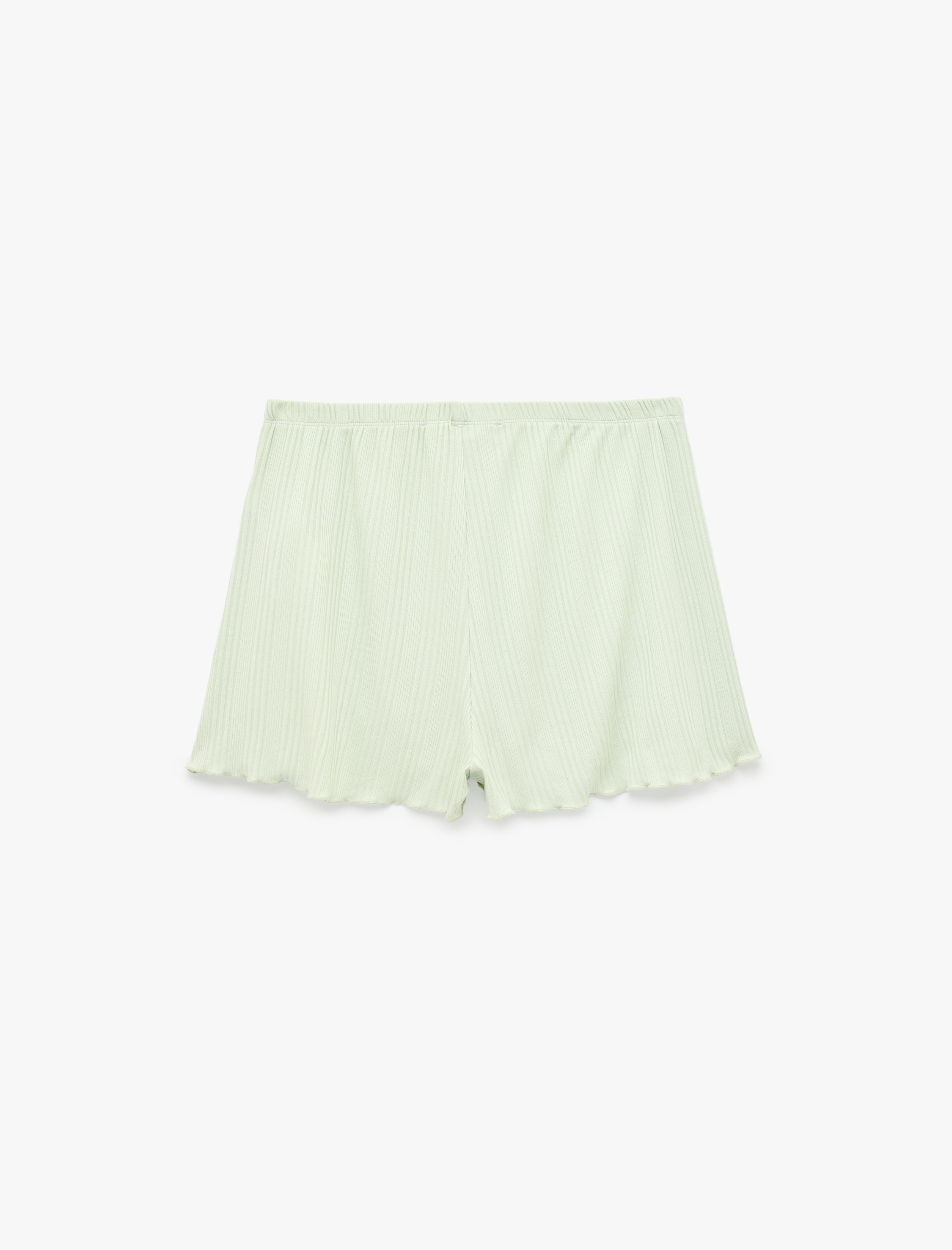   Beli Lastikli Modal Kumaş Kaşkorse Şort Pijama Altı