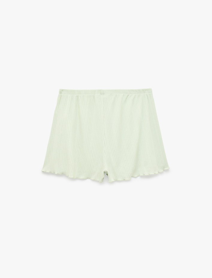  Beli Lastikli Modal Kumaş Kaşkorse Şort Pijama Altı