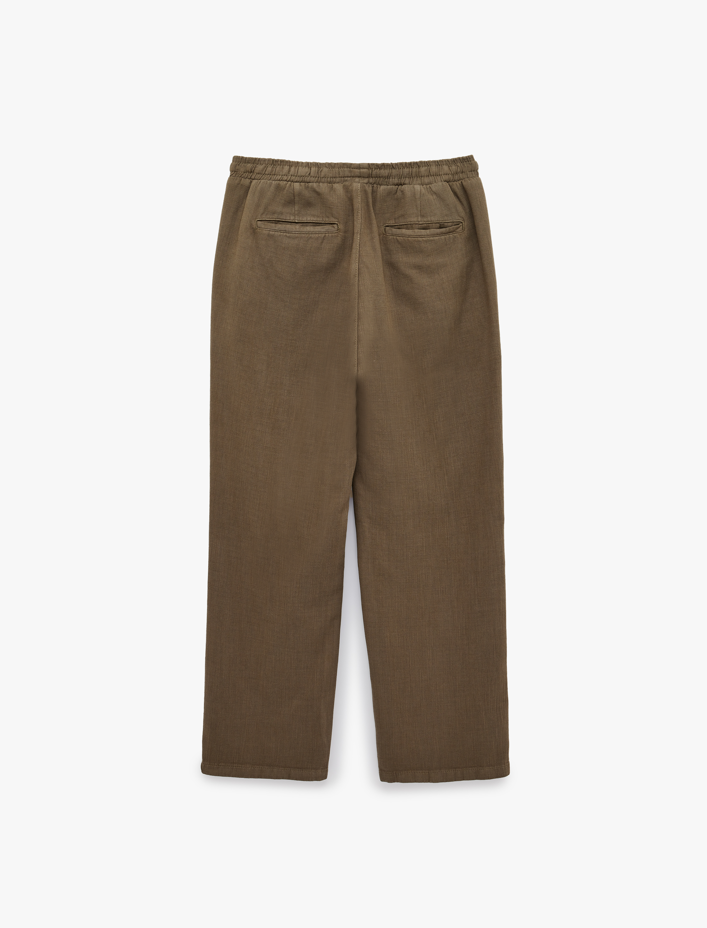   Regular Fit Pamuklu Cepli Beli Bağcıklı Lastikli Pantolon