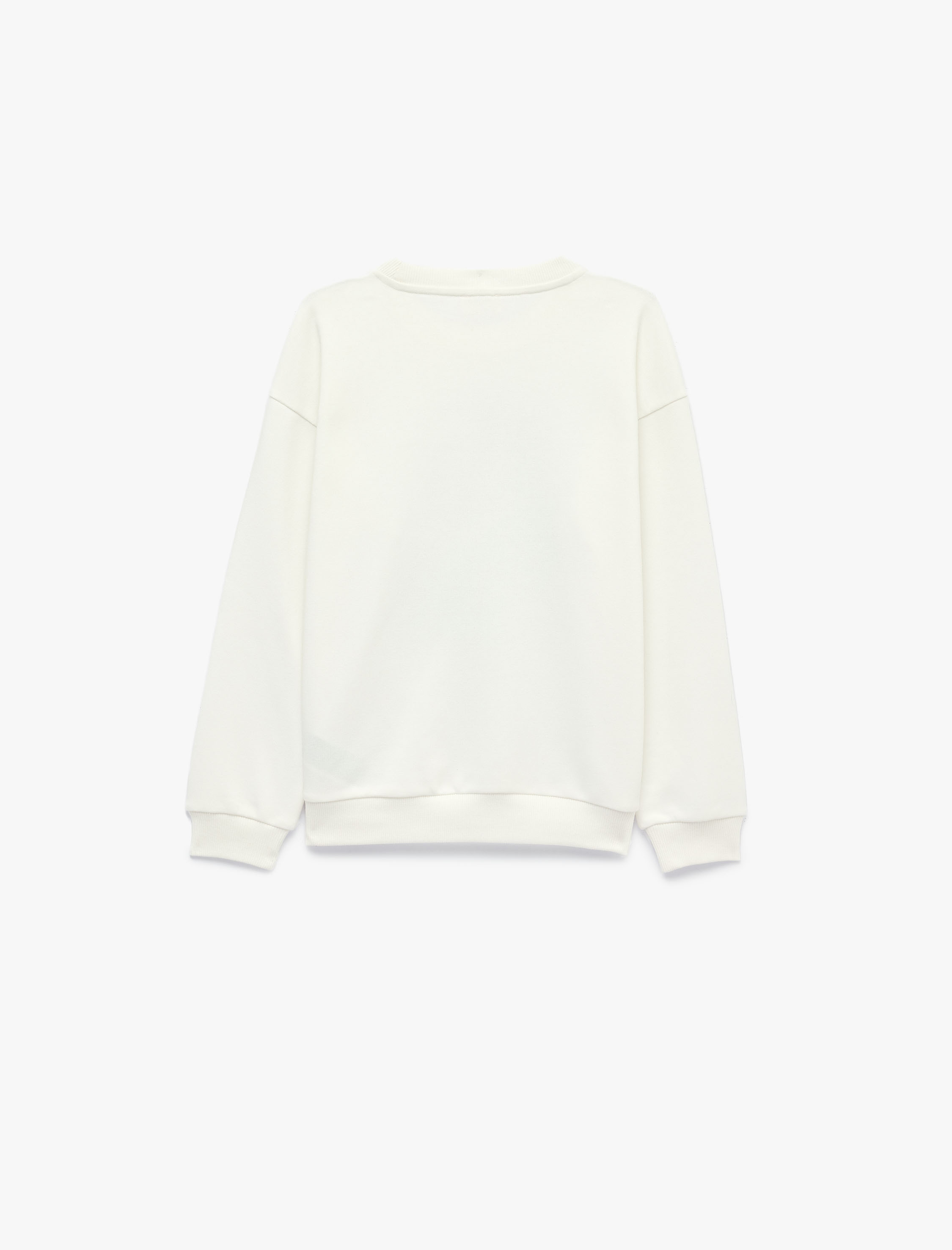  Erkek Çocuk Atatürk Baskılı Bisiklet Yaka Uzun Kollu Sweatshirt