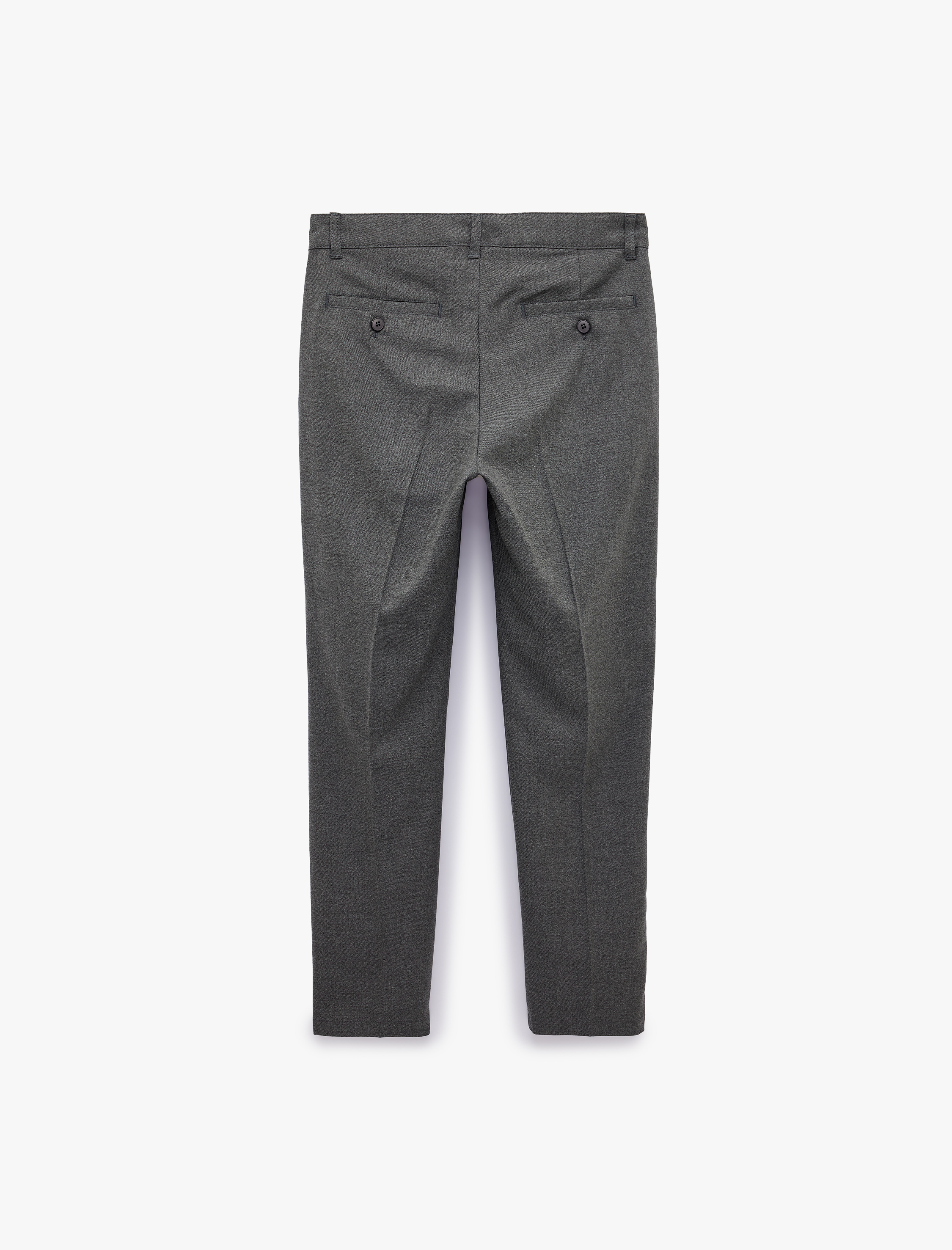   Viskon Cepli Slim Fit Pileli Kumaş Pantolon