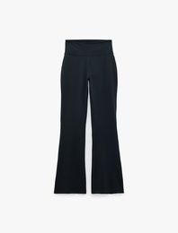 Ekstra Yüksek Bel Slim Fit İspanyol Paça Spor Tayt