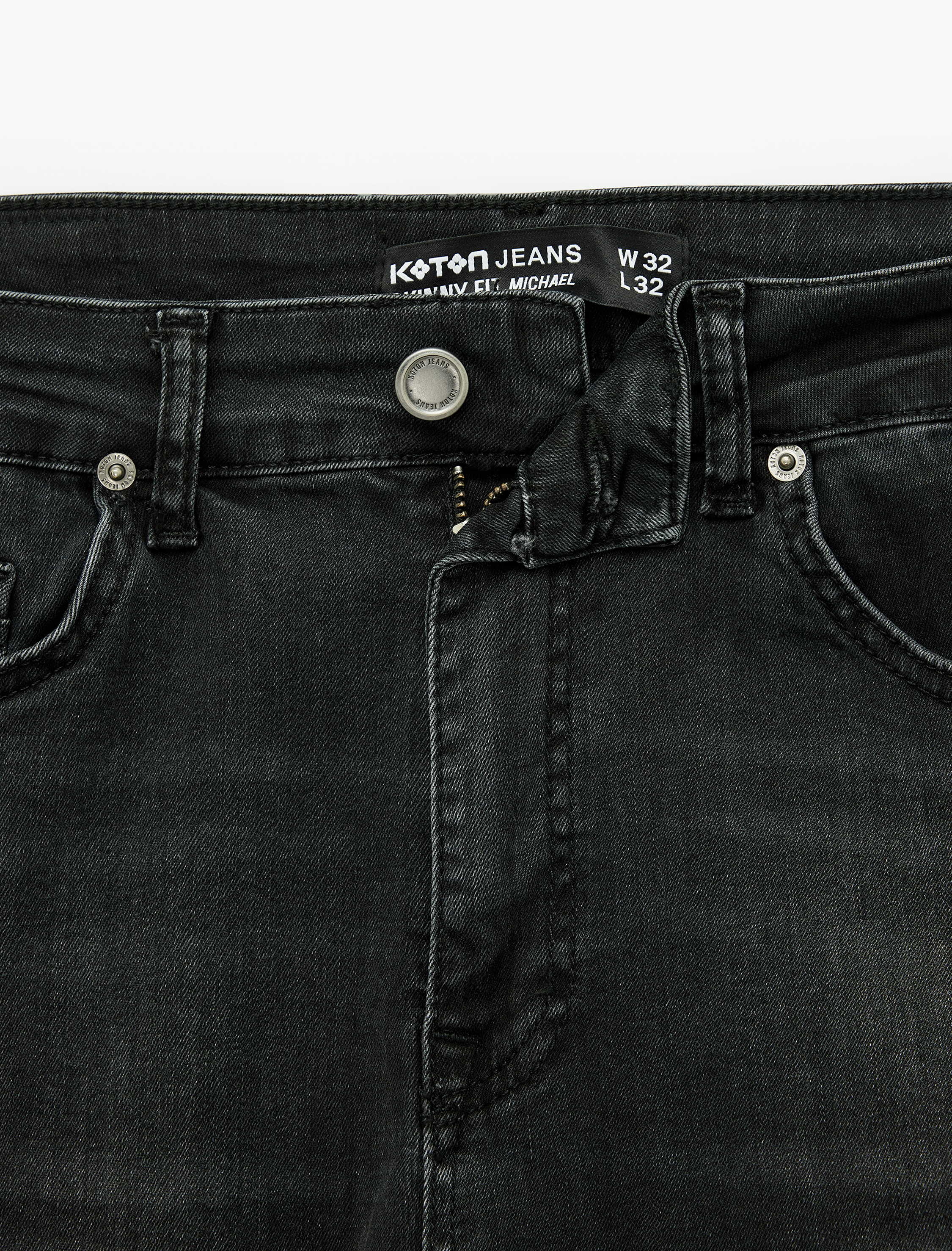   Normal Bel Cepli Pamuklu Skinny Fit Jean Pantolon - Michael Jean