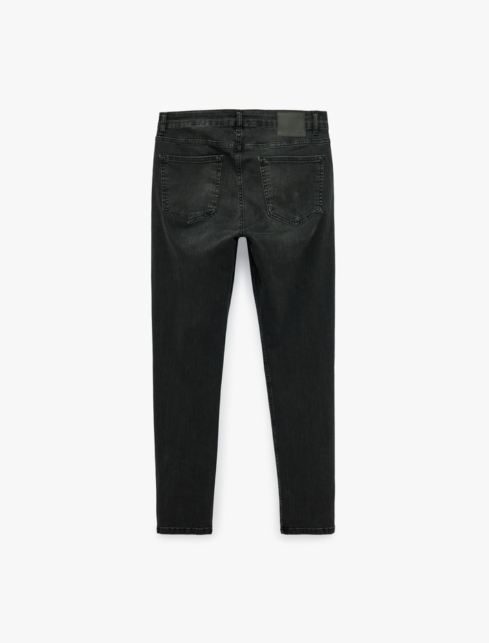  Normal Bel Cepli Pamuklu Skinny Fit Jean Pantolon - Michael Jean