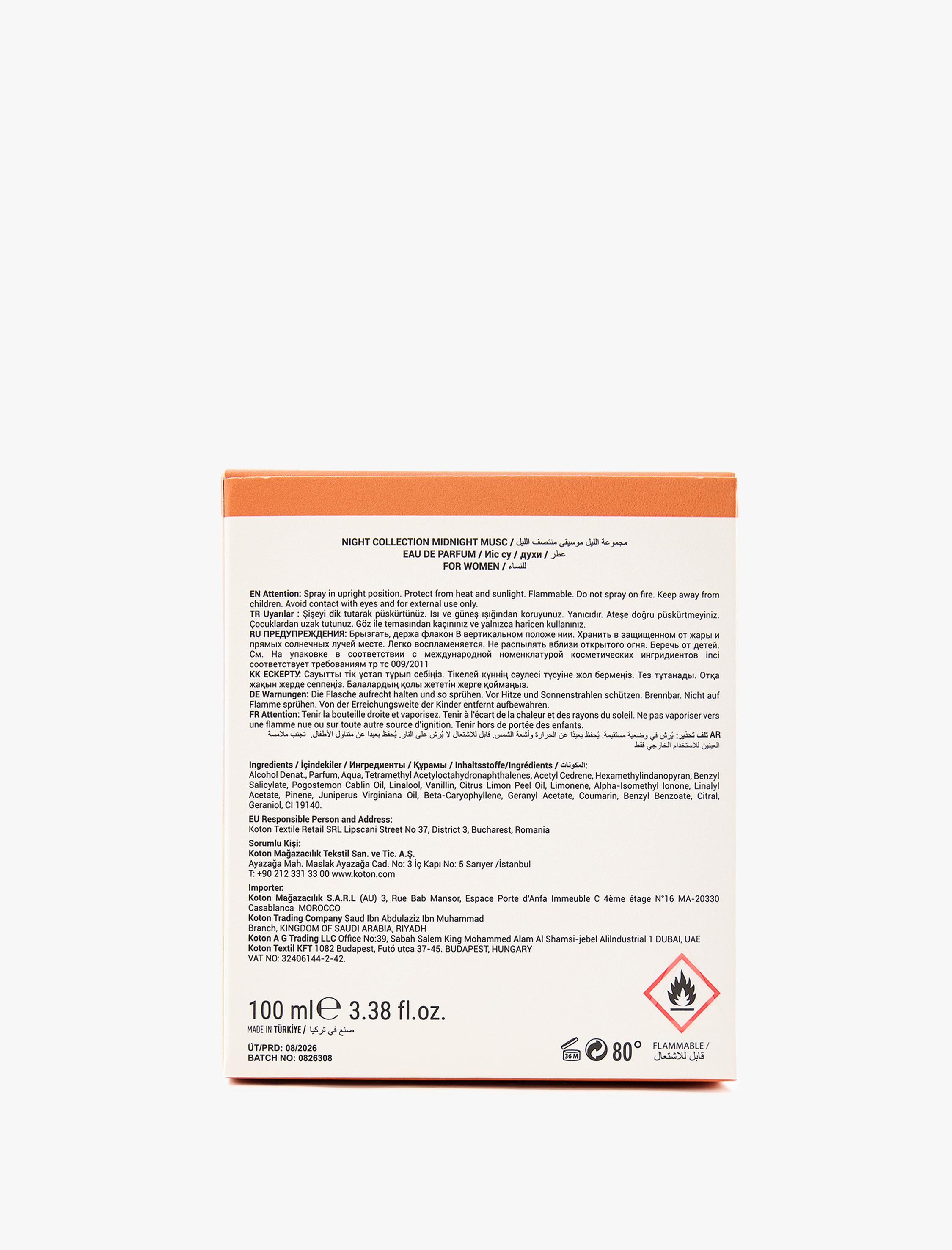  Kadın Parfüm Midnight Musc 100 ML