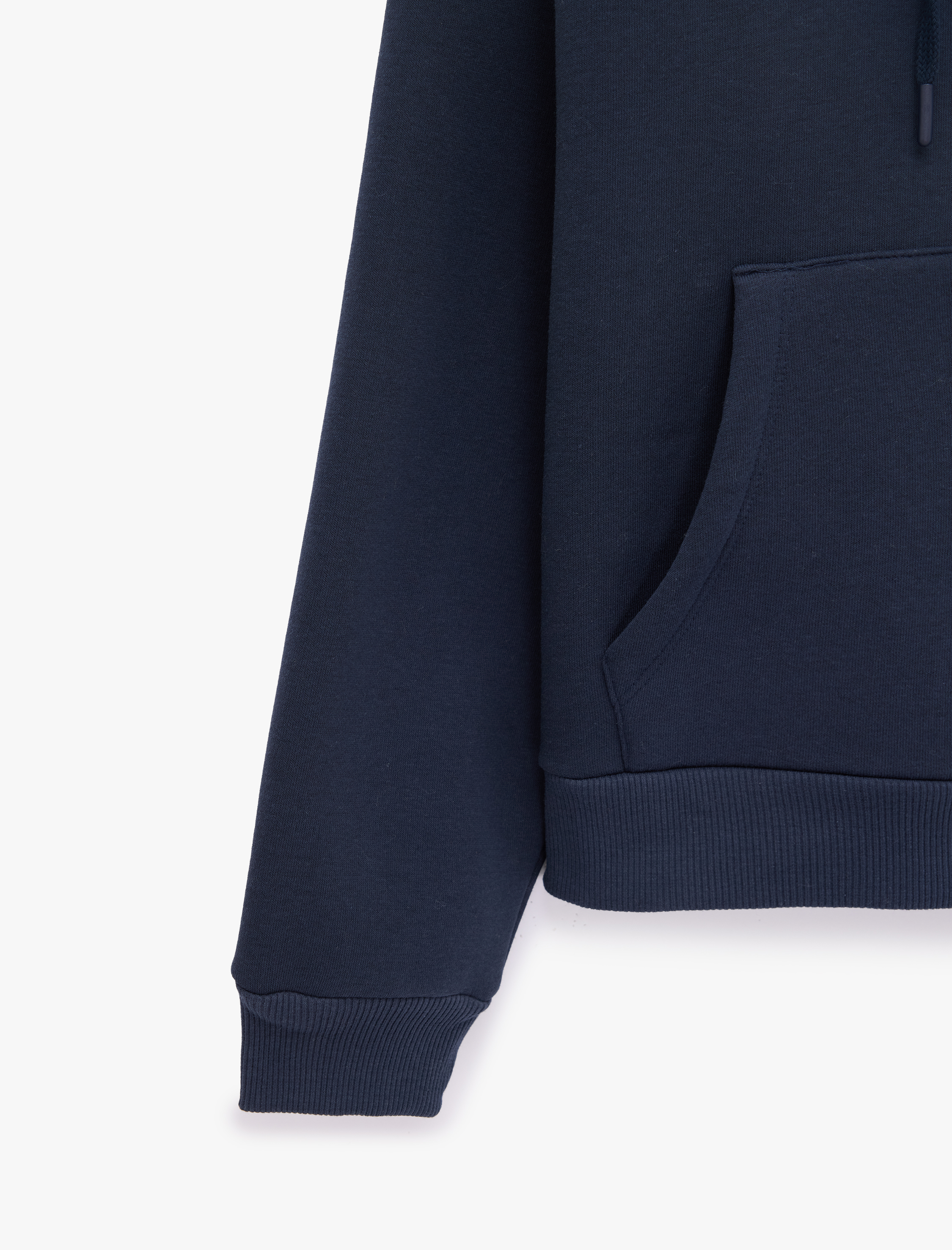   Şardonlu Kanguru Cepli Uzun Kollu Kapüşonlu Fermuarlı Oversize Spor Sweatshirt