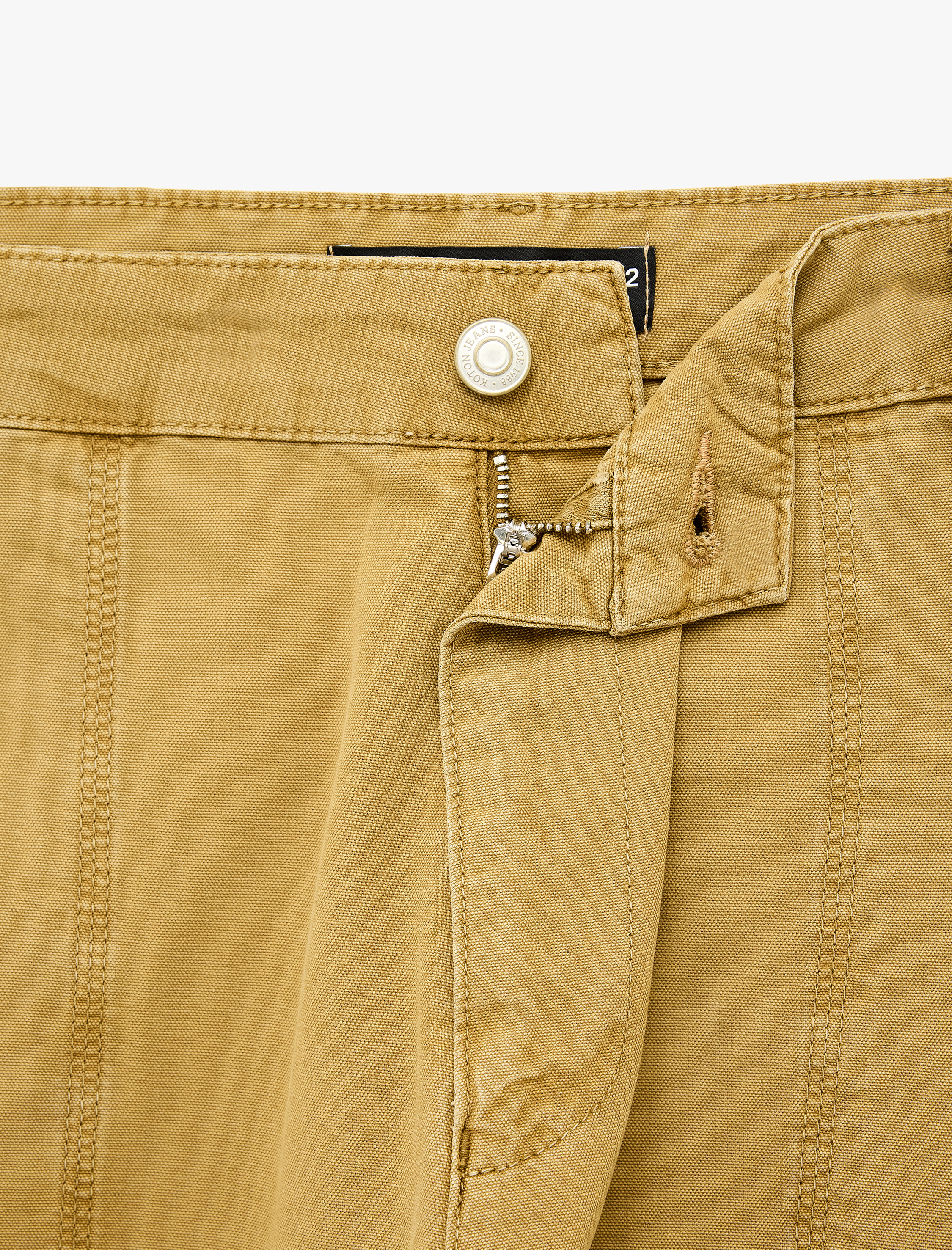   Cepli Bol Kesim Normal Bel Pamuklu Loose Fit Jean Pantolon