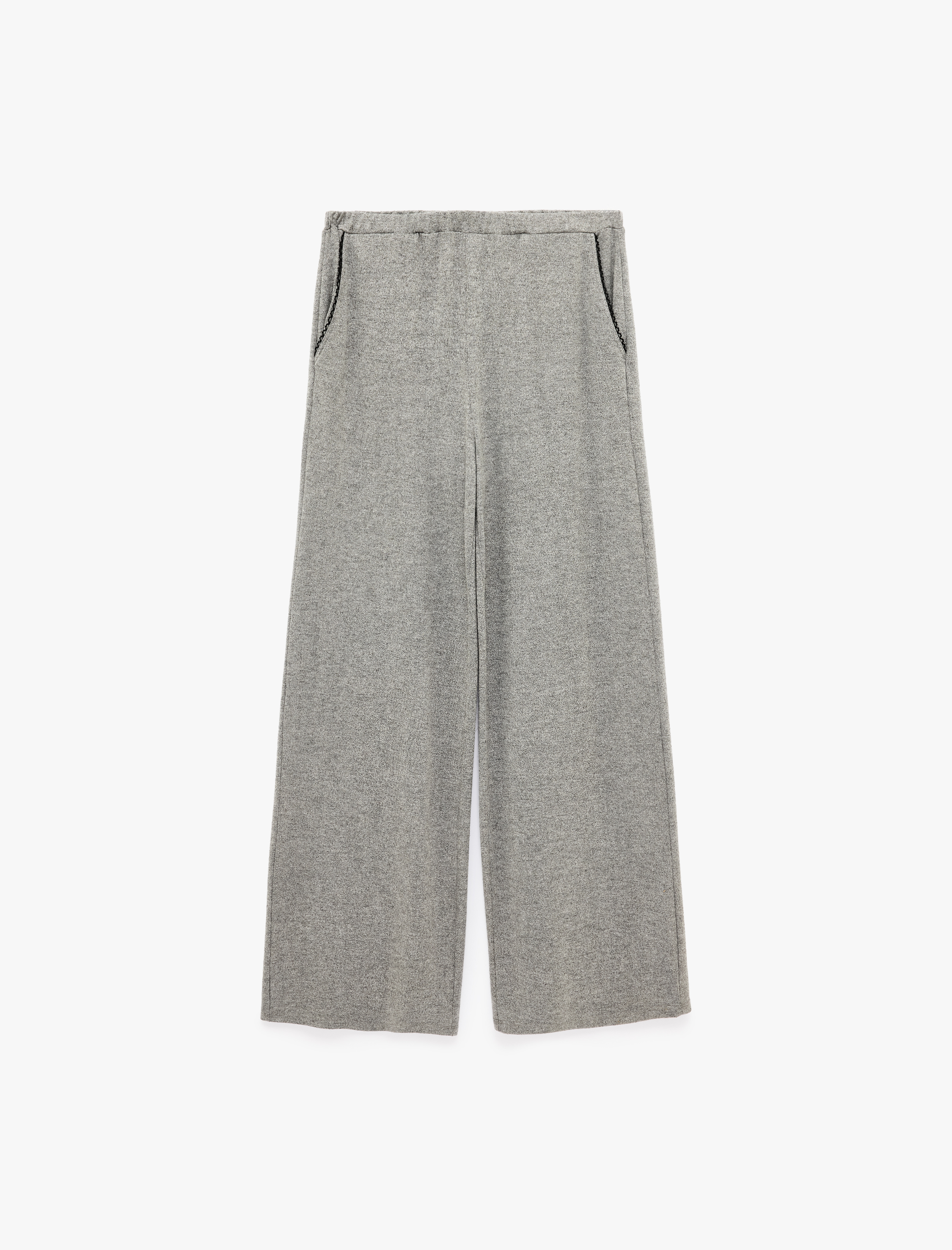   Rahat Kesim Cepli Triko Pijama Altı