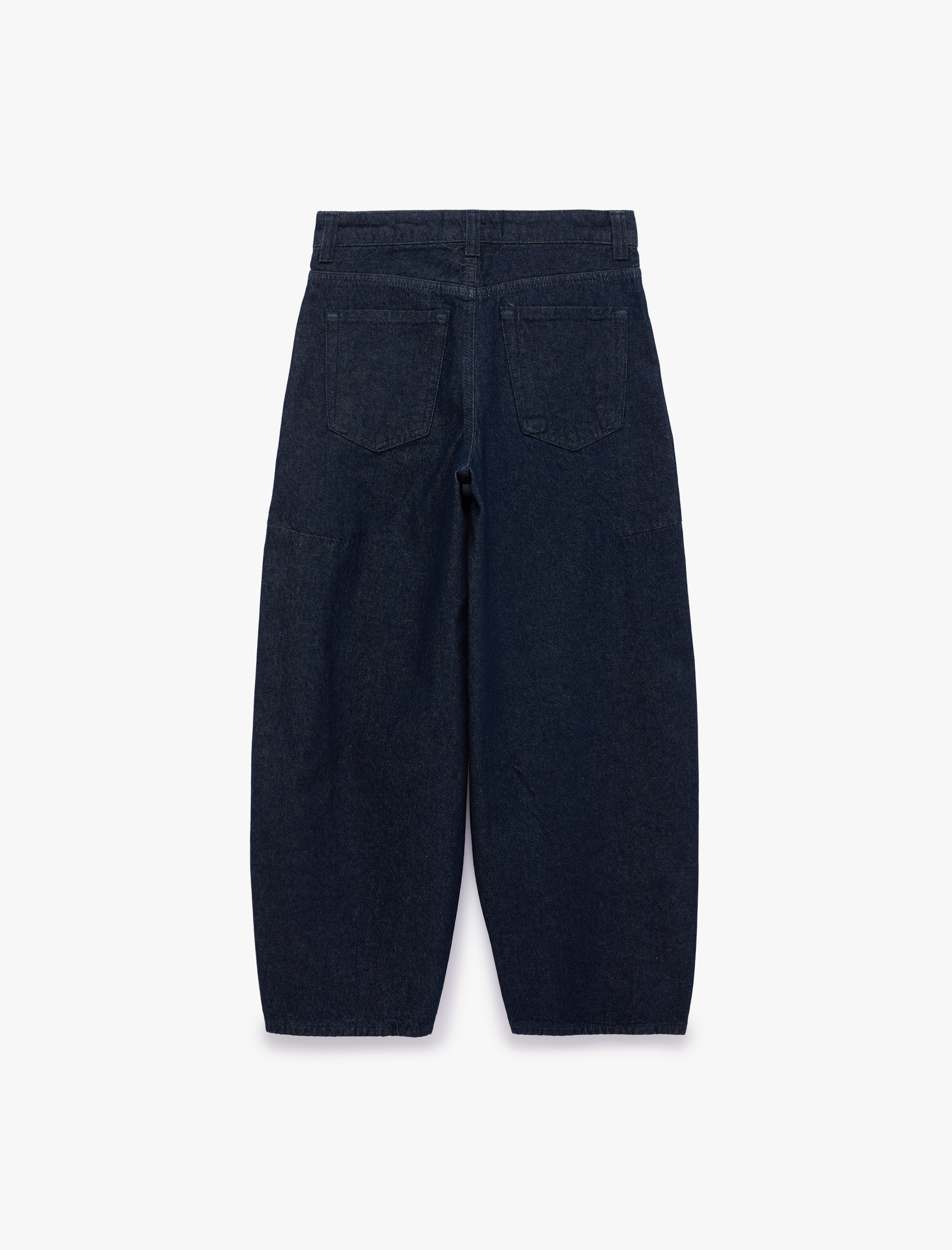   Rahat Kalıp Pamuklu Taş İşlemeli Barrel Denim Pantolon - Barrel Jeans